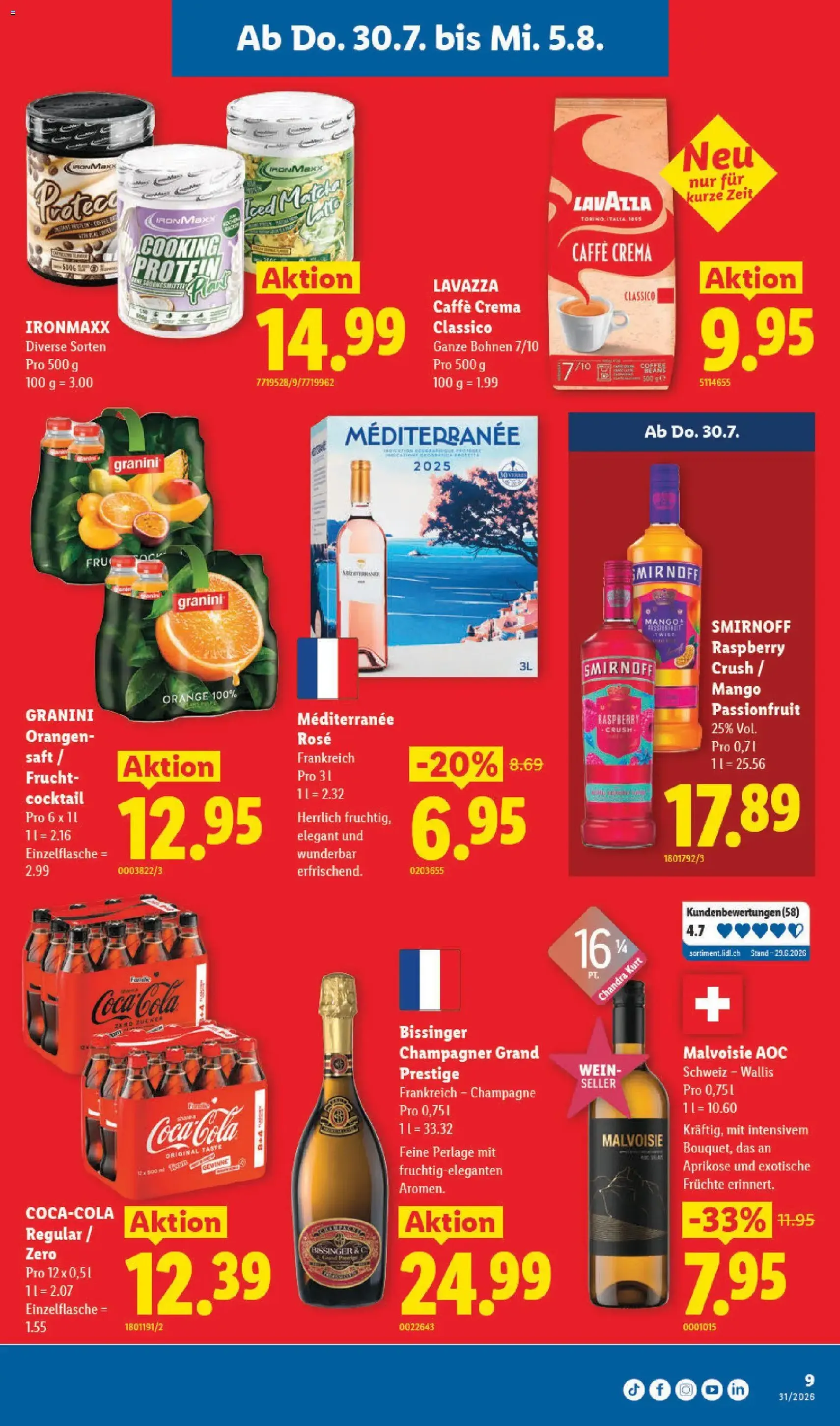 Lidl aktionen - Gültiger Prospekt ab 30.07.2026, Seite 9 von insgesamt 34