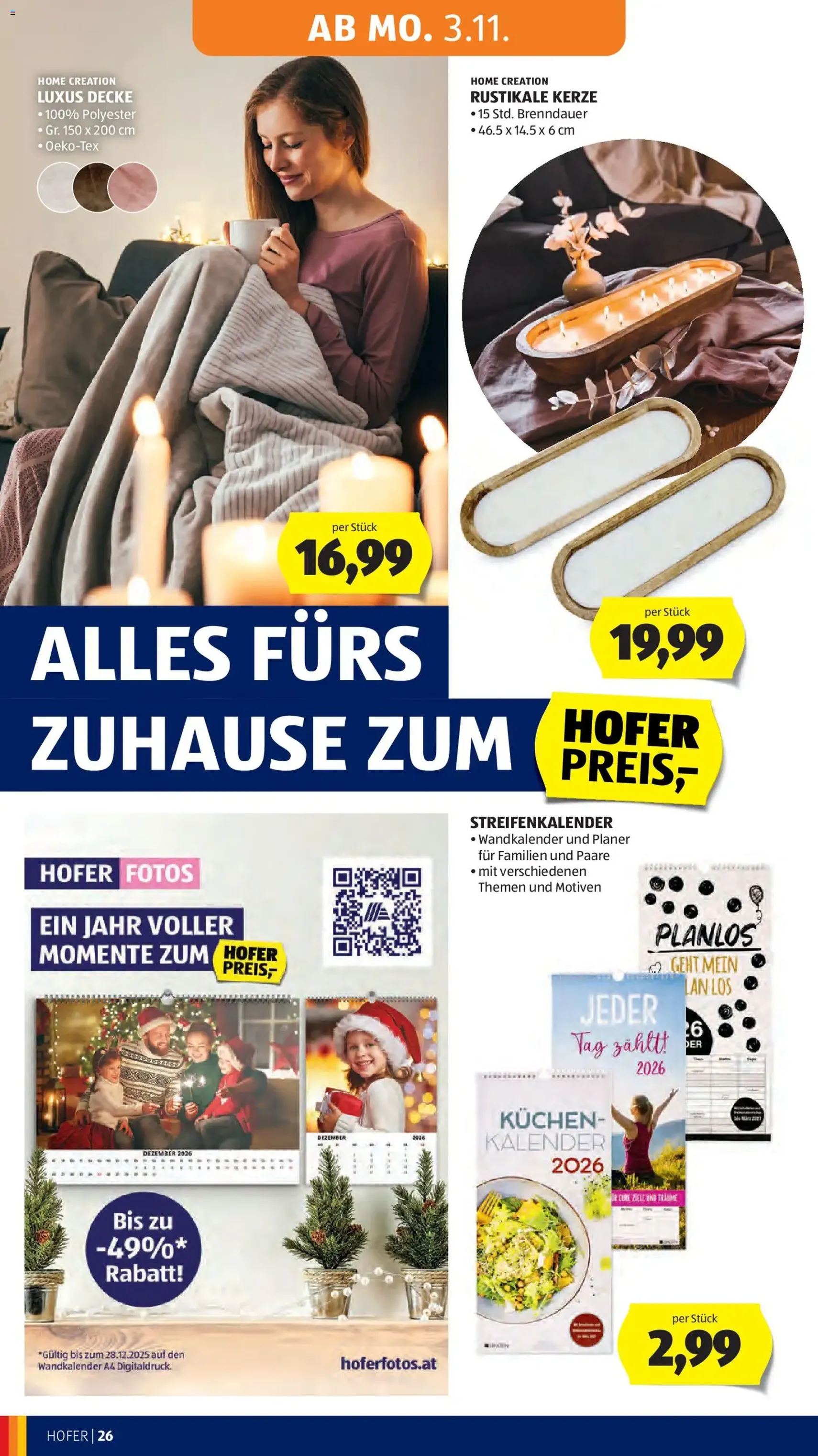 Hofer Flugblatt - Gültiger Prospekt ab 30.10.2025, Seite 30 von insgesamt 45