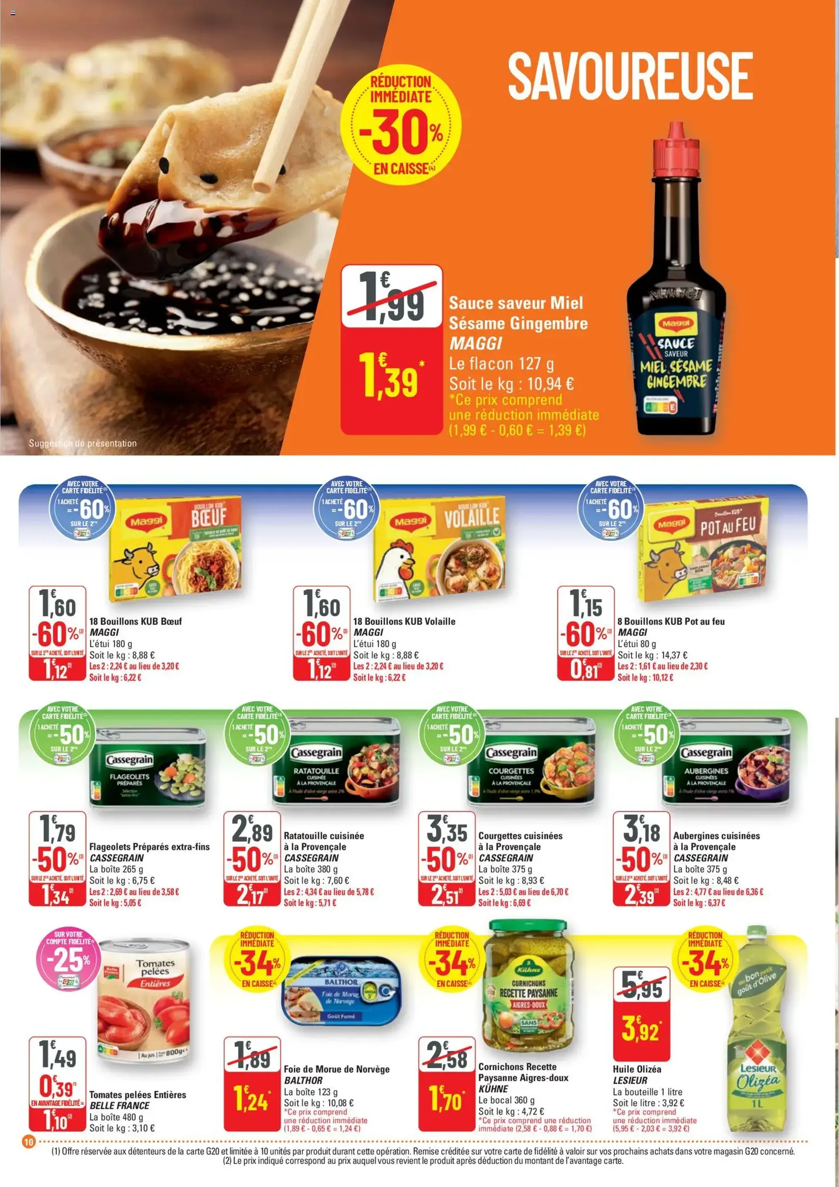 G20 Supermarchés catalogue - brochure valable à partir du 22/10/2025, page 10 sur 20 G20 Supermarchés catalogue - brochure valable à partir du 22/10/2025, page 10 sur 20