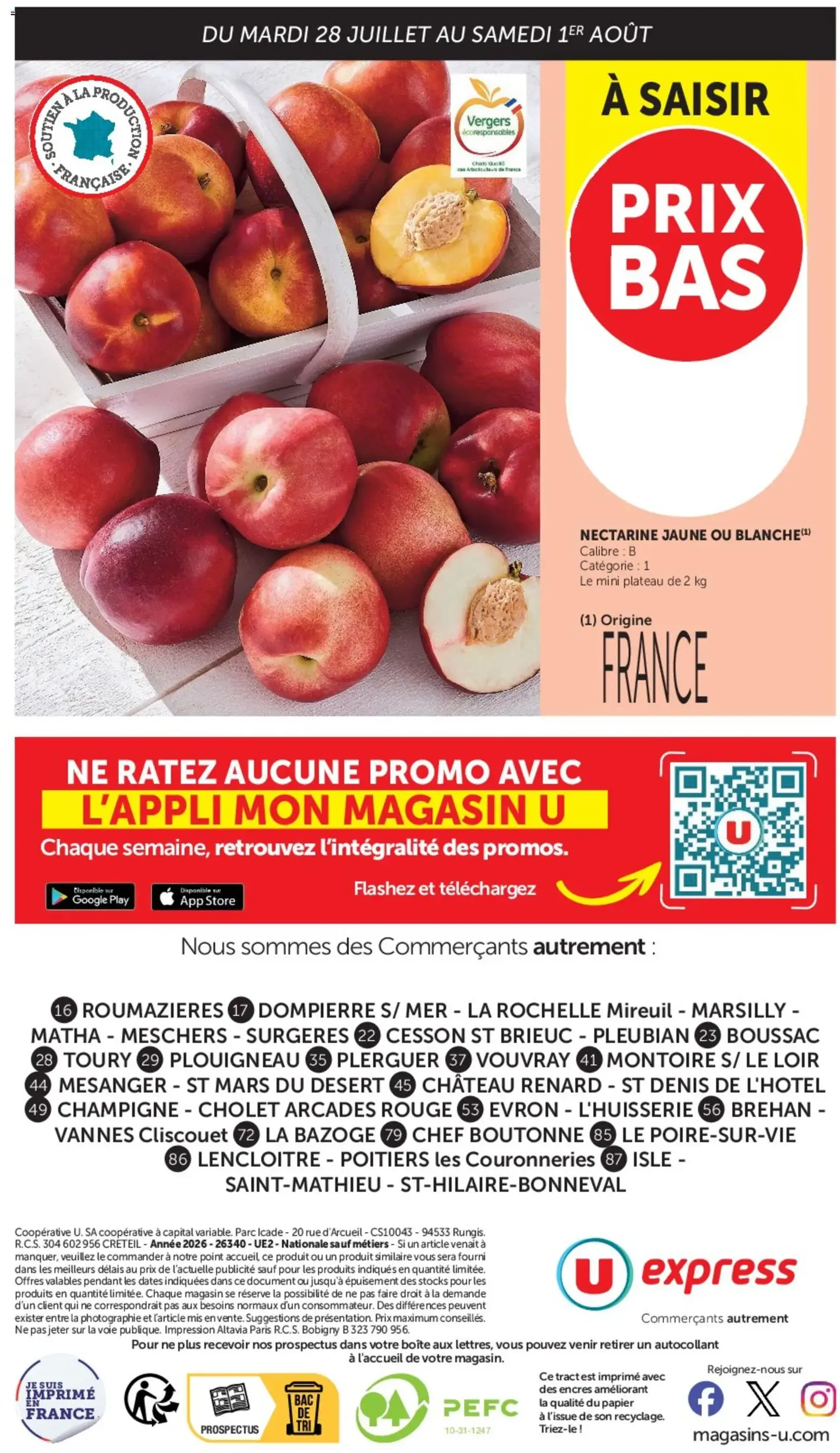 U Express catalogue - brochure valable à partir du 28/07/2026, page 14 sur 14