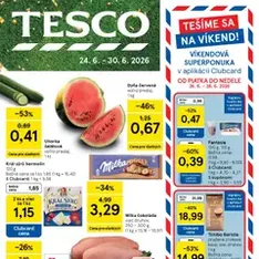 Tesco Hypermarket - leták - náhľad letáku platný od 24.06.2026
