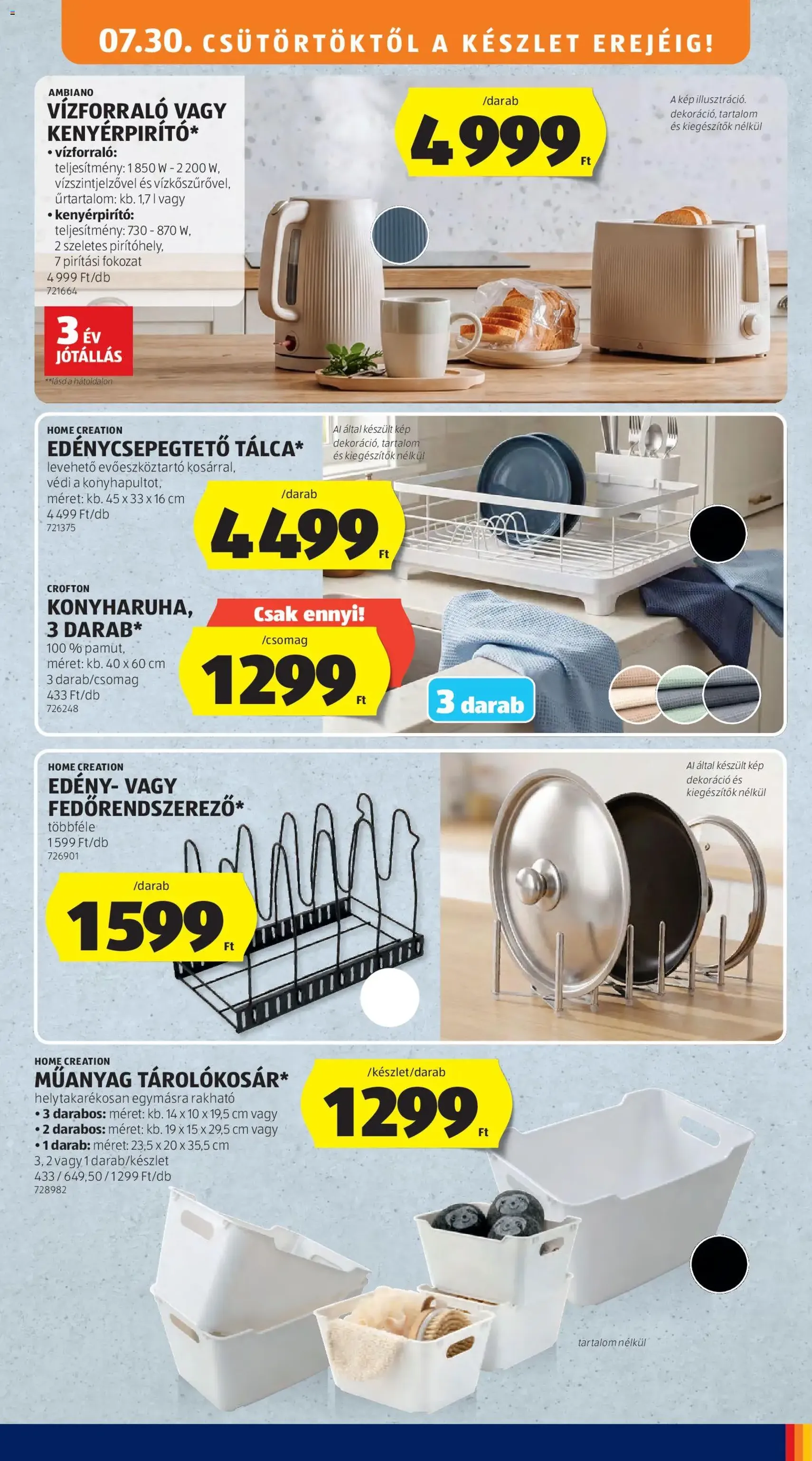 Aldi akciós újság - 2026.07.30. érvényes szórólap 35 oldal 54 oldalból