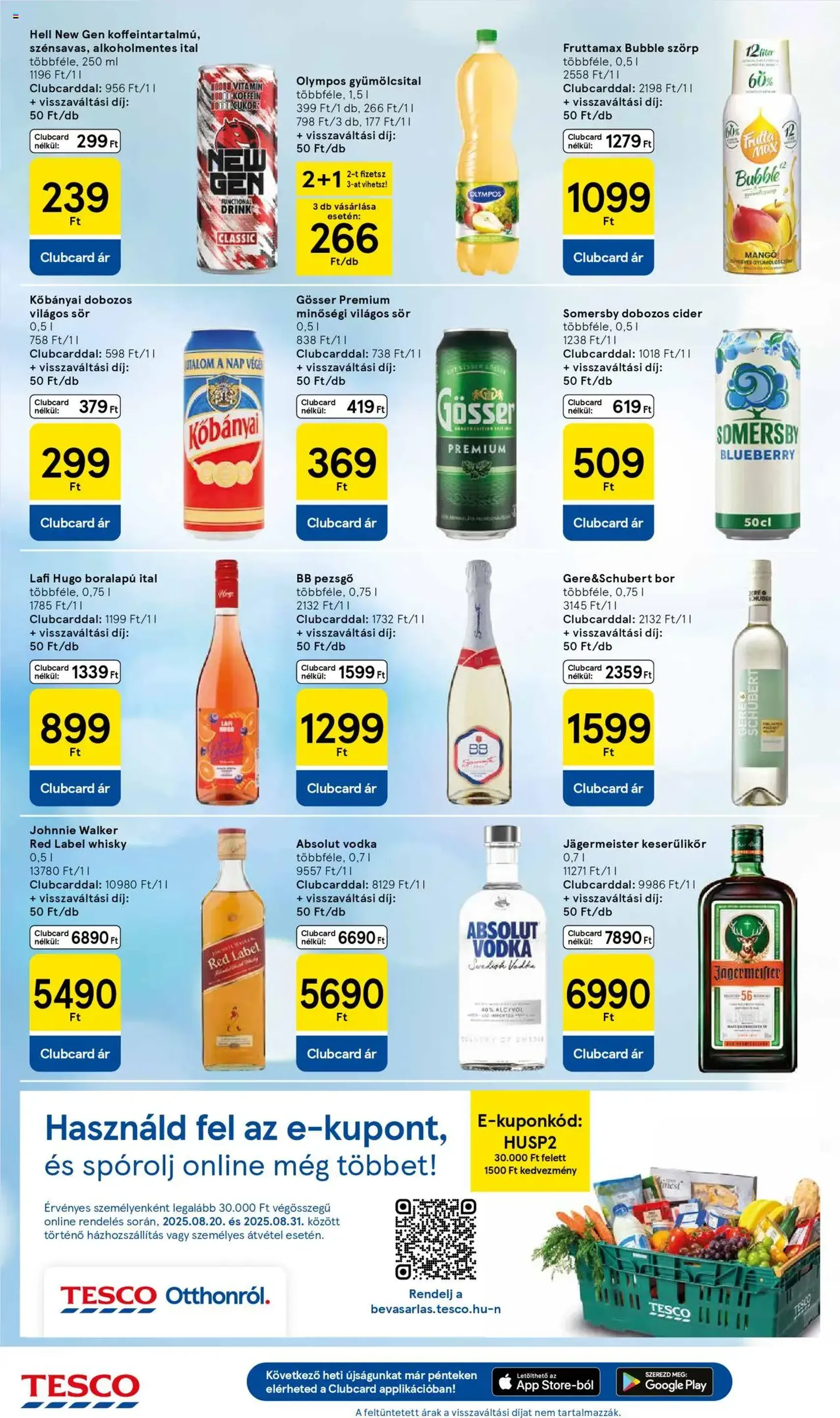 Tesco Hipermarket - Akciós újság - 2025.08.28. érvényes szórólap 6 oldal 32 oldalból Tesco Hipermarket - Akciós újság - 2025.08.28. érvényes szórólap 6 oldal 32 oldalból
