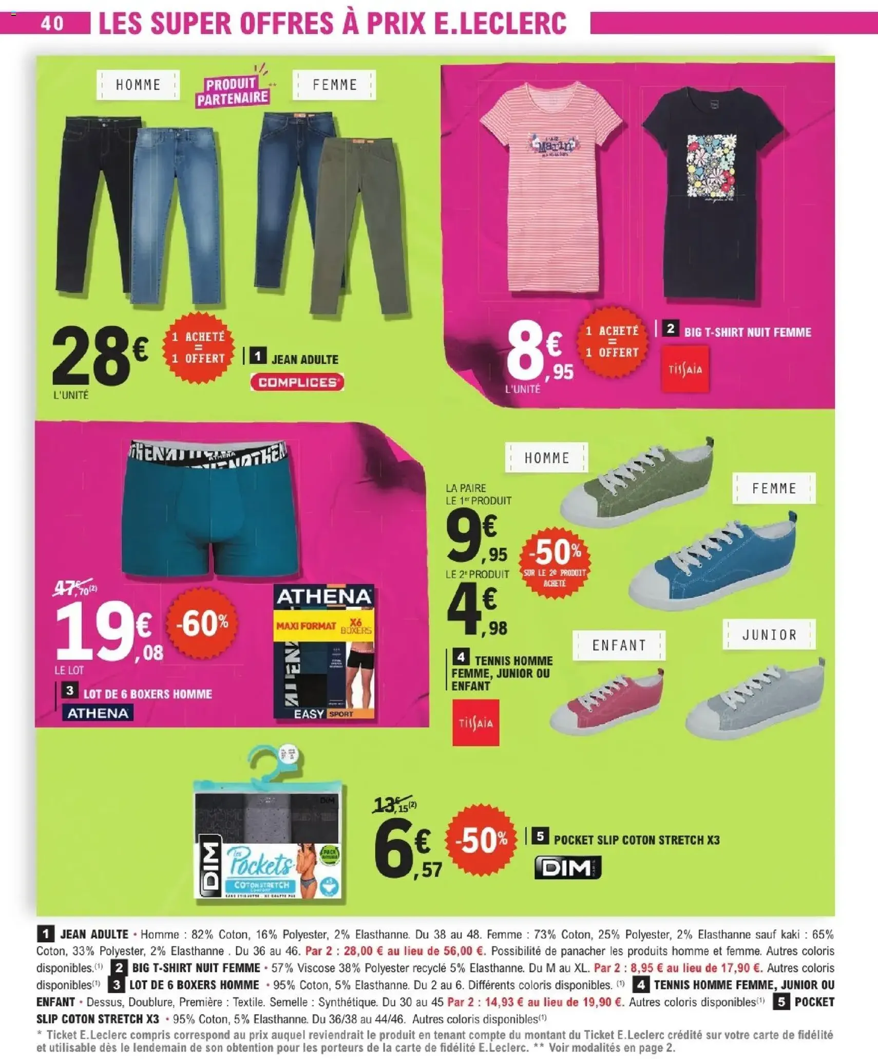 E.Leclerc catalogue de la semaine 15 - brochure valable à partir du 07/04/2026, page 40 sur 44