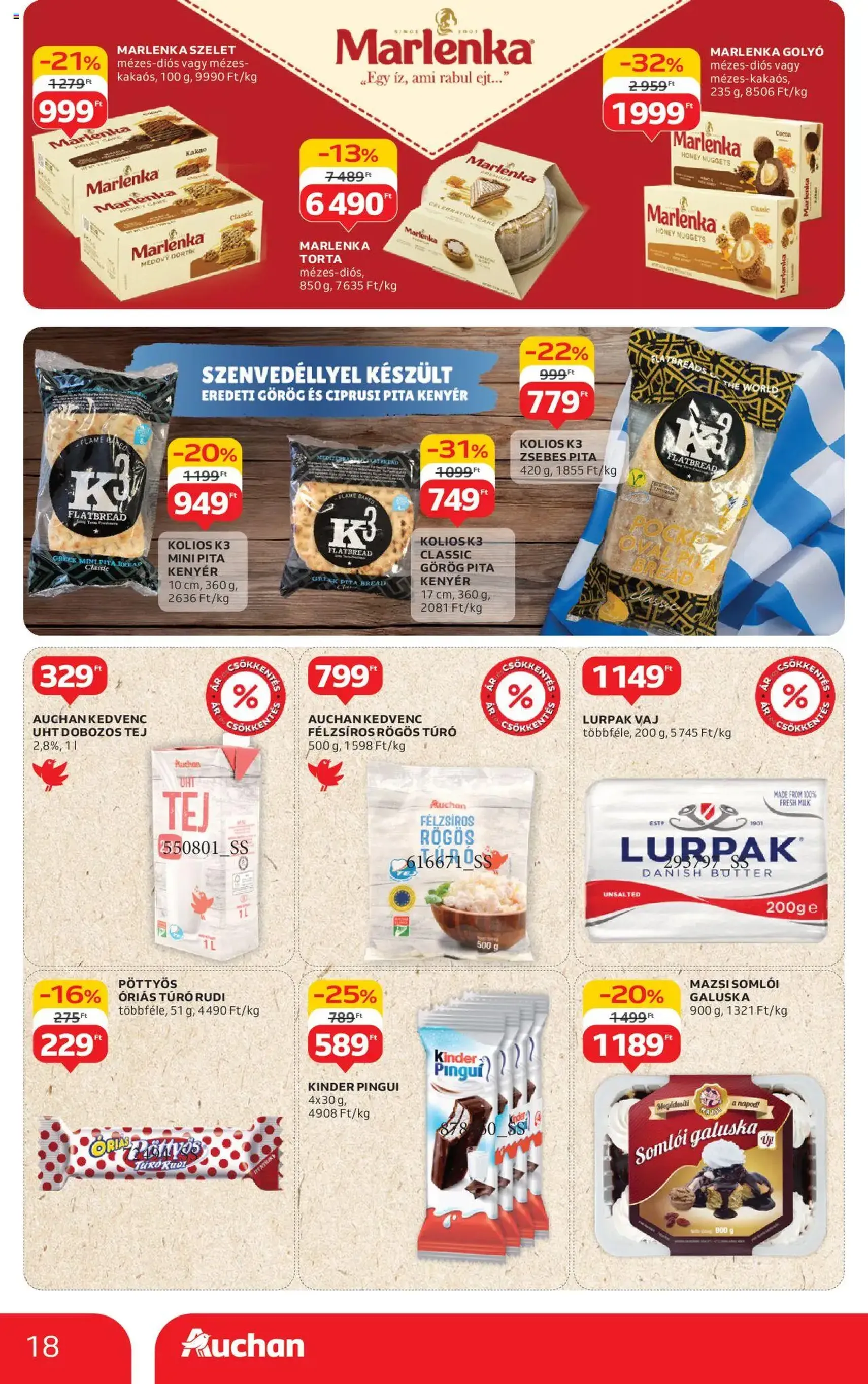 Auchan Akciós újság - 2025.08.07. érvényes szórólap 18 oldal 54 oldalból Auchan Akciós újság - 2025.08.07. érvényes szórólap 18 oldal 54 oldalból