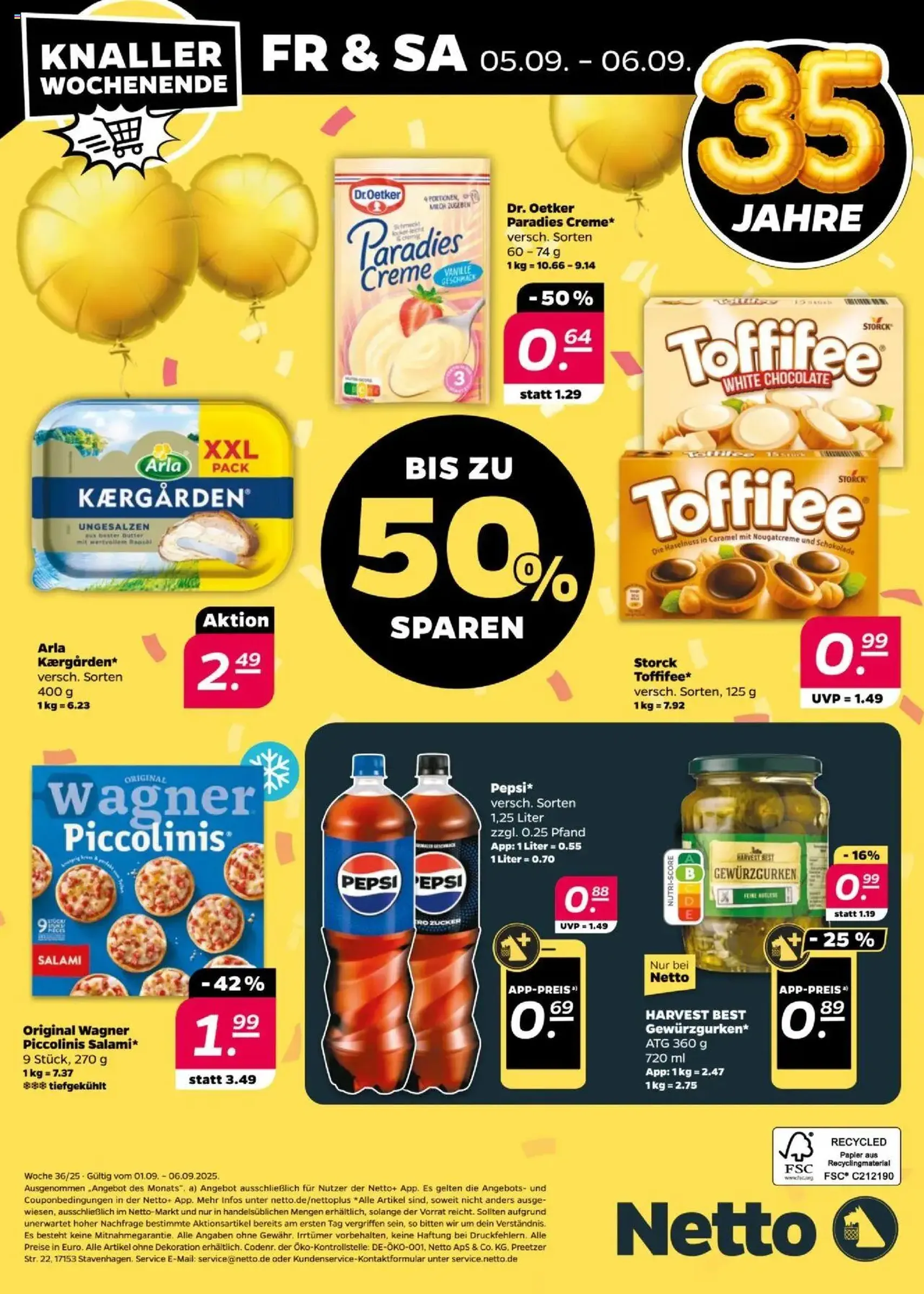 Netto Prospekt - Gültiger Prospekt ab 01.09.2025, Seite 48 von insgesamt 50 Netto Prospekt - Gültiger Prospekt ab 01.09.2025, Seite 48 von insgesamt 50
