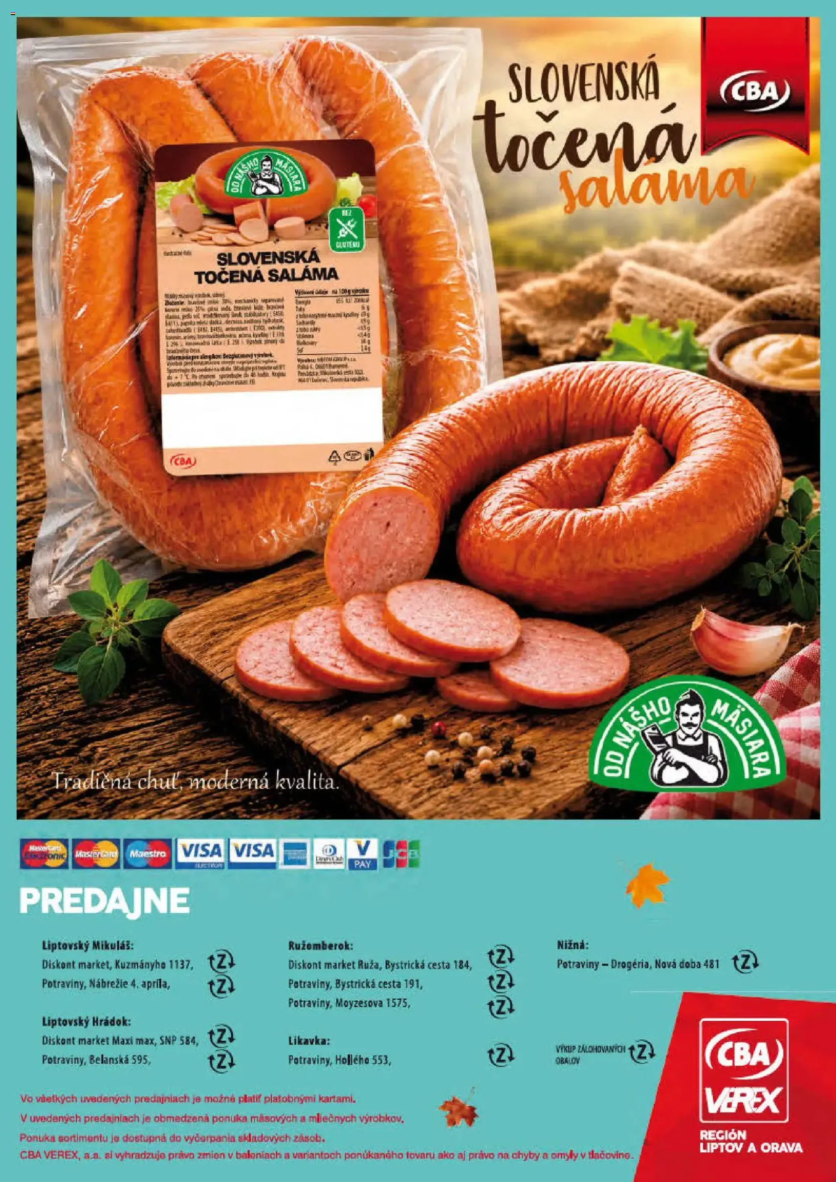 CBA Verex leták - platný leták od 01.10.2026 strana 28 z 32