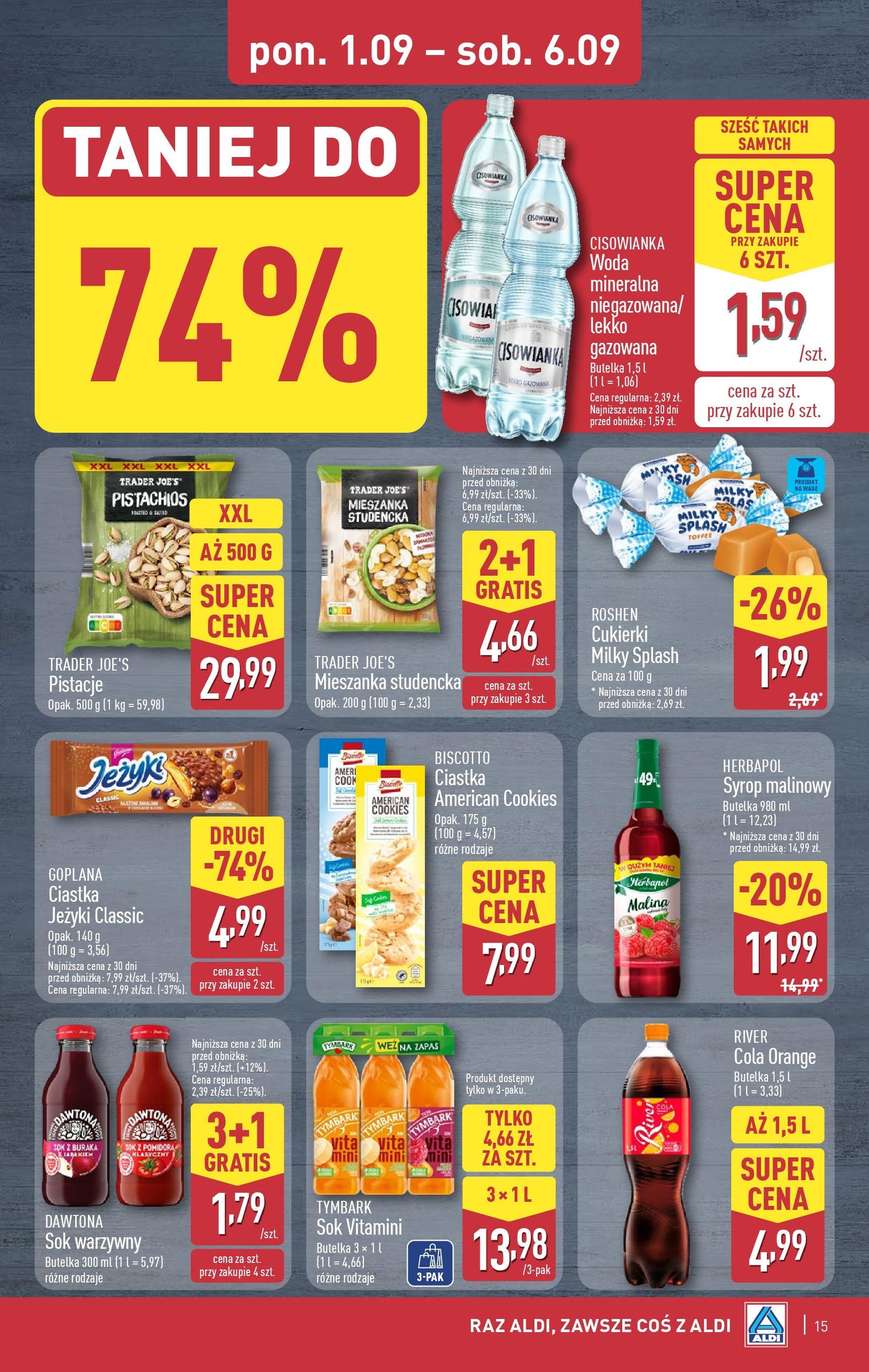 Aldi Gazetka - ważny gazetka od 01.09.2025 strona 15 z 39 Aldi Gazetka - ważny gazetka od 01.09.2025 strona 15 z 39