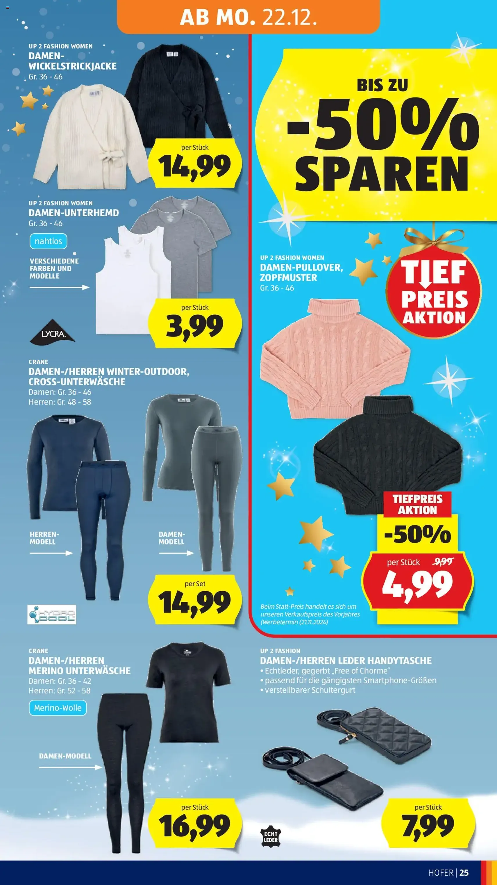 Hofer Flugblatt - Gültiger Prospekt ab 19.12.2025, Seite 33 von insgesamt 41