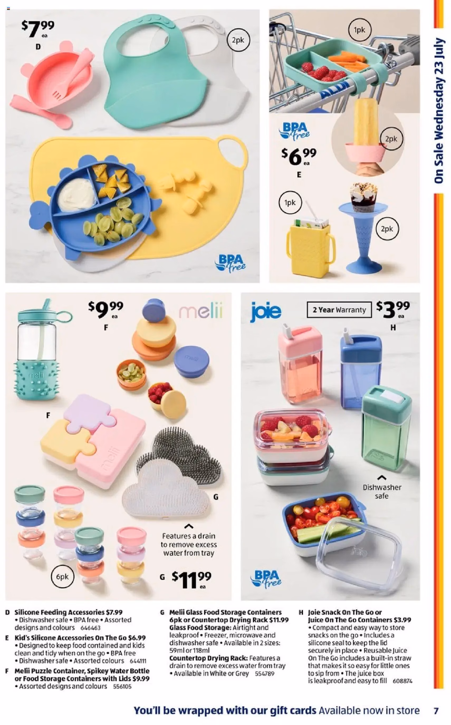 Catalogue Aldi - valid flyer from 23/07/2025, page 7 of 28 Catalogue Aldi - valid flyer from 23/07/2025, page 7 of 28