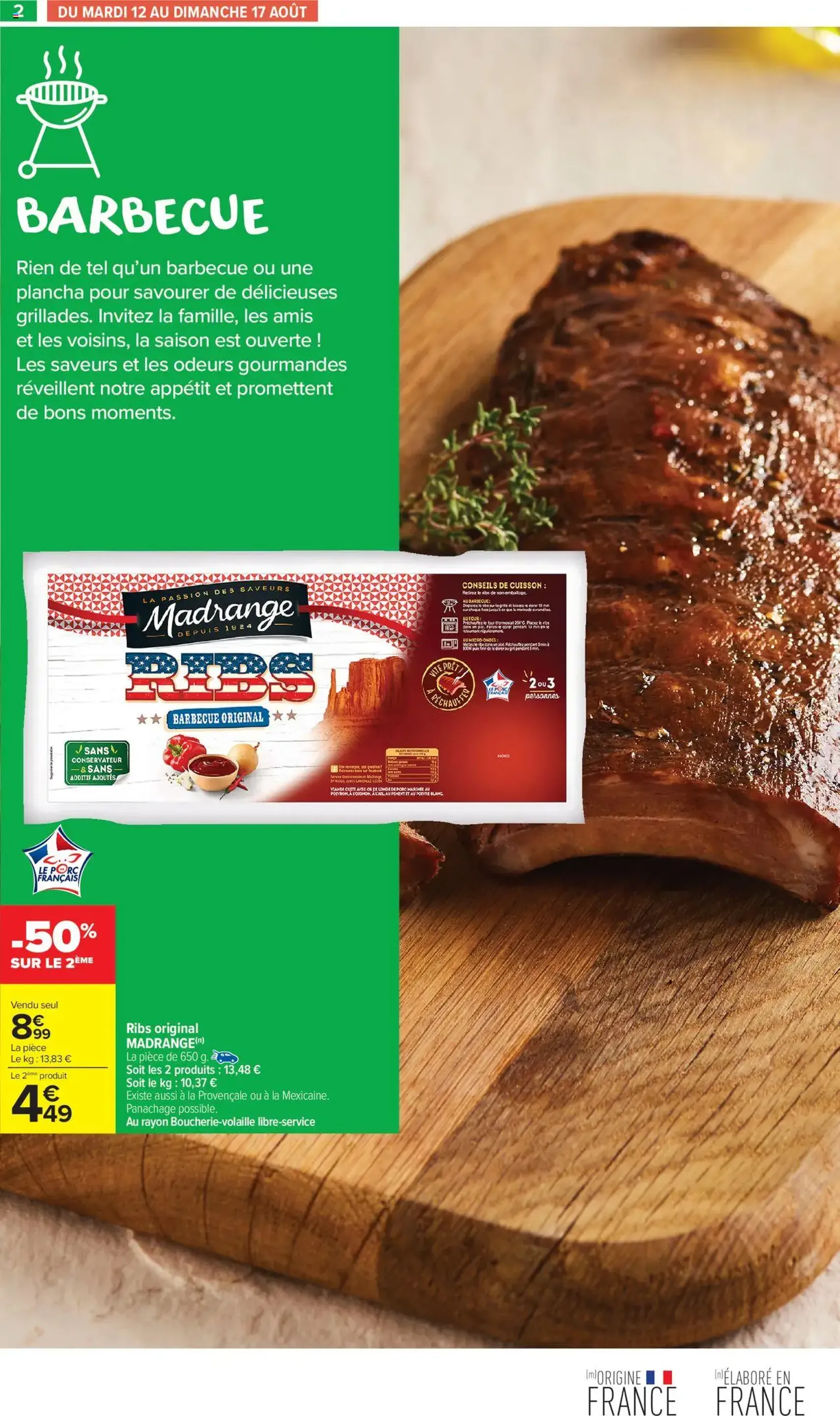 Carrefour Market catalogue semaine 33 - brochure valable à partir du 12/08/2025, page 4 sur 44