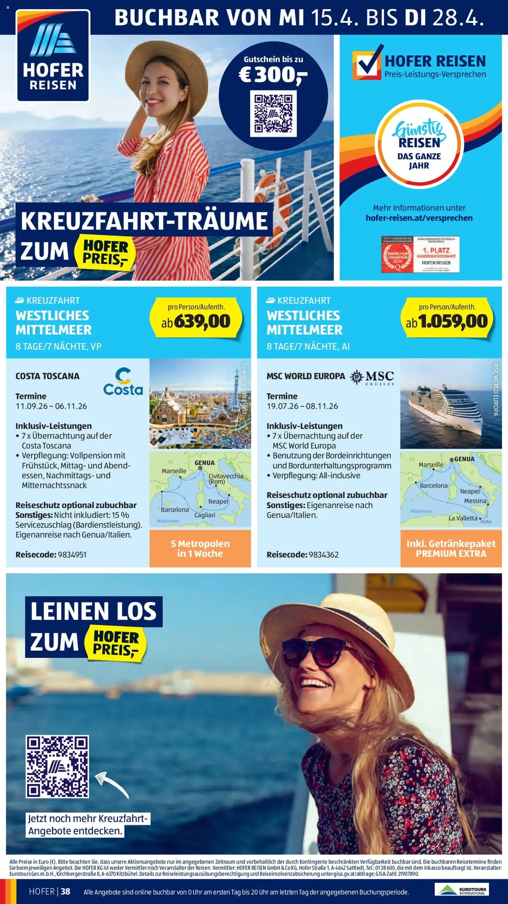 Hofer Flugblatt - Gültiger Prospekt ab 20.04.2026, Seite 42 von insgesamt 45