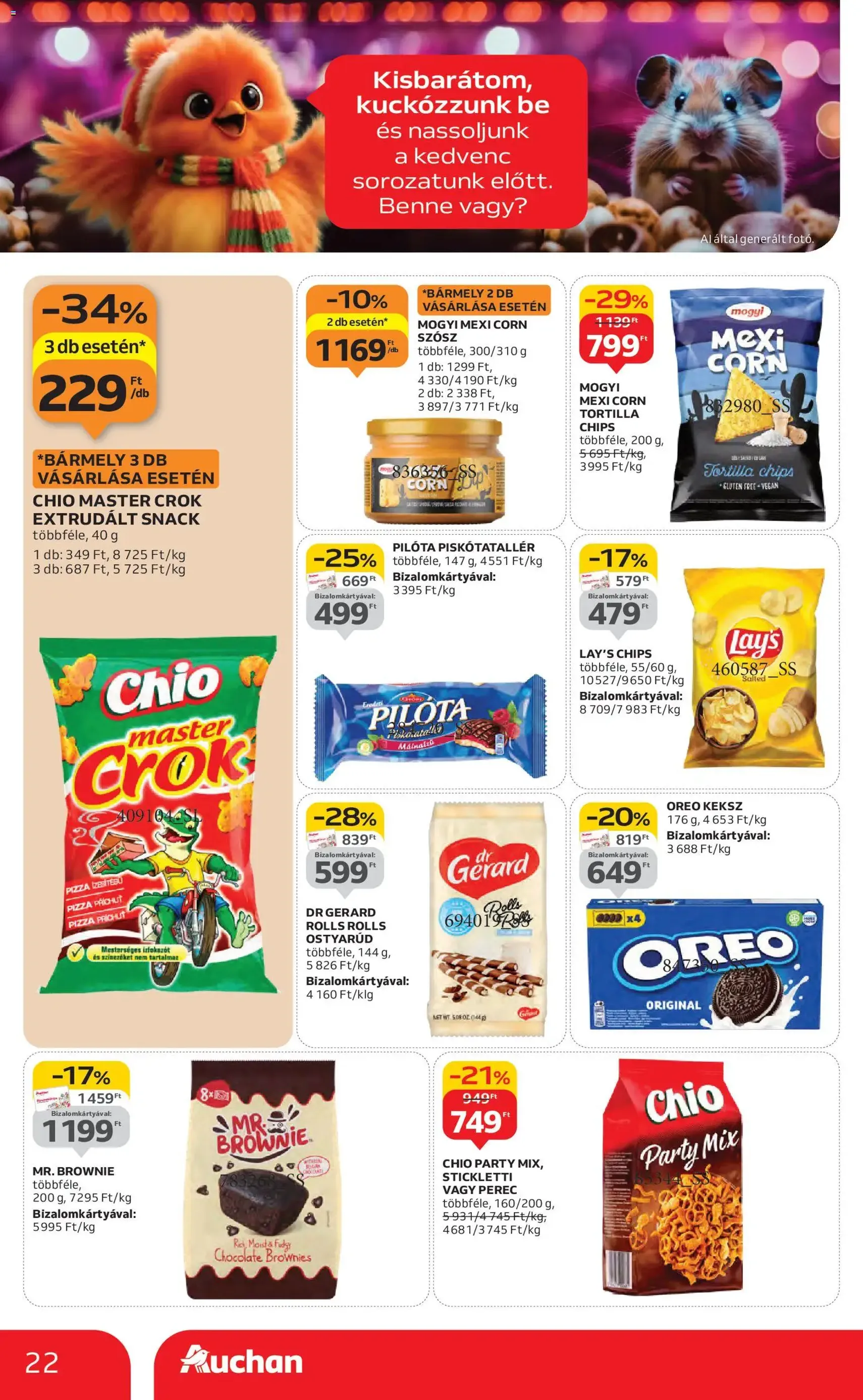 Auchan Akciós újság - 2025.10.30. érvényes szórólap 22 oldal 58 oldalból Auchan Akciós újság - 2025.10.30. érvényes szórólap 22 oldal 58 oldalból