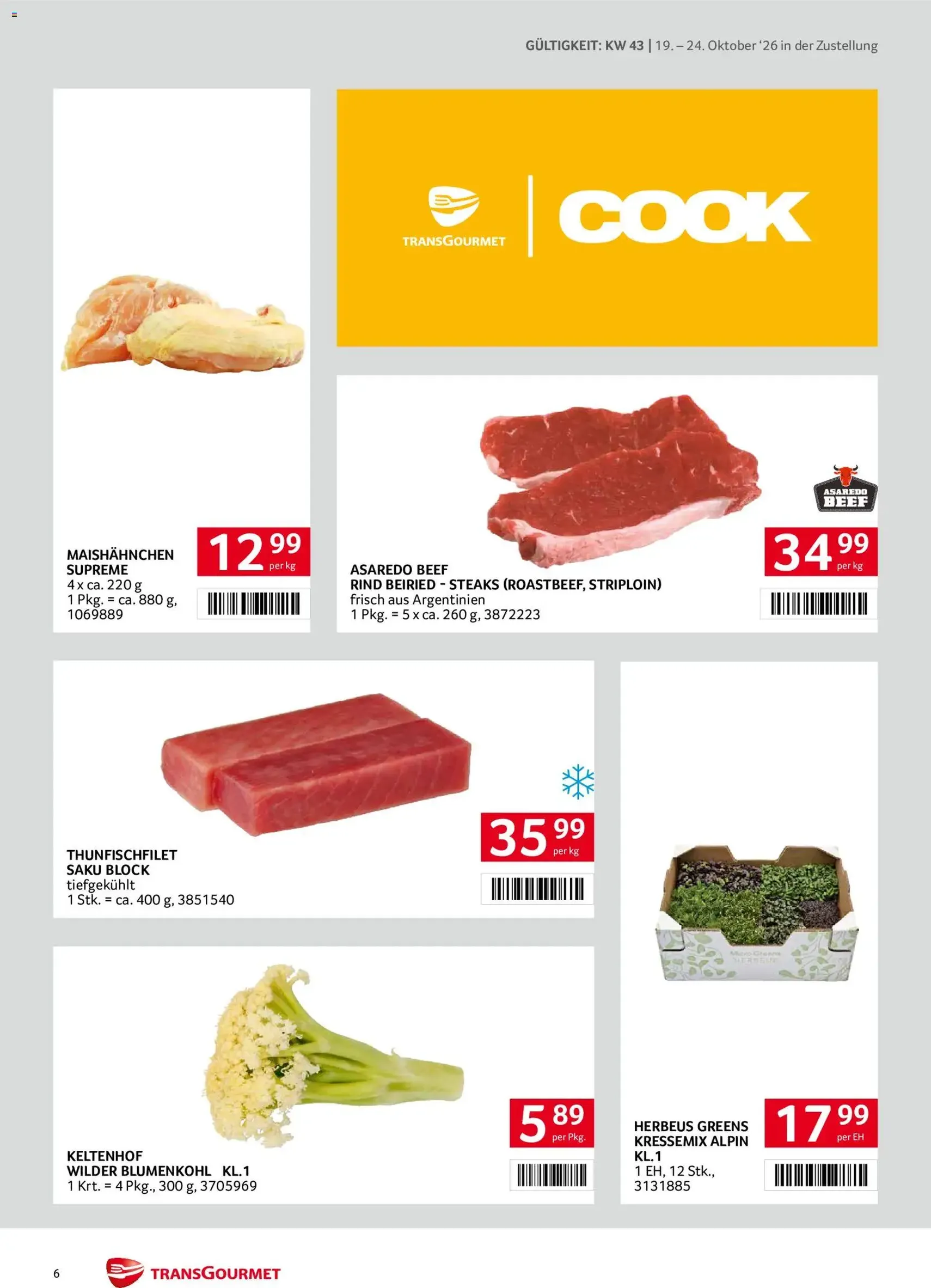 Transgourmet Flugblatt - Gültiger Prospekt ab 19.10.2026, Seite 6 von insgesamt 40