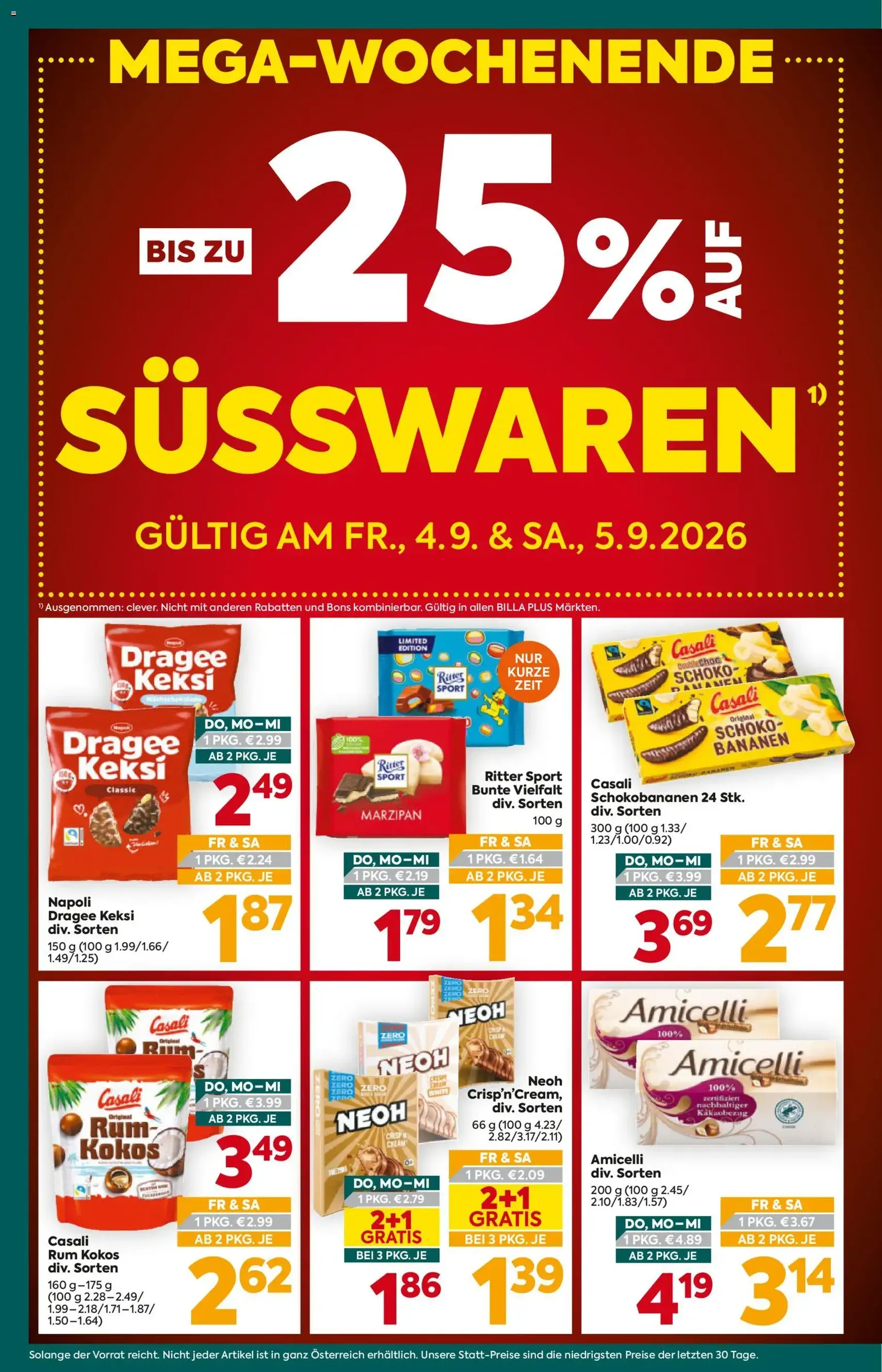 Billa Plus Flugblatt - Gültiger Prospekt ab 03.09.2026, Seite 2 von insgesamt 16