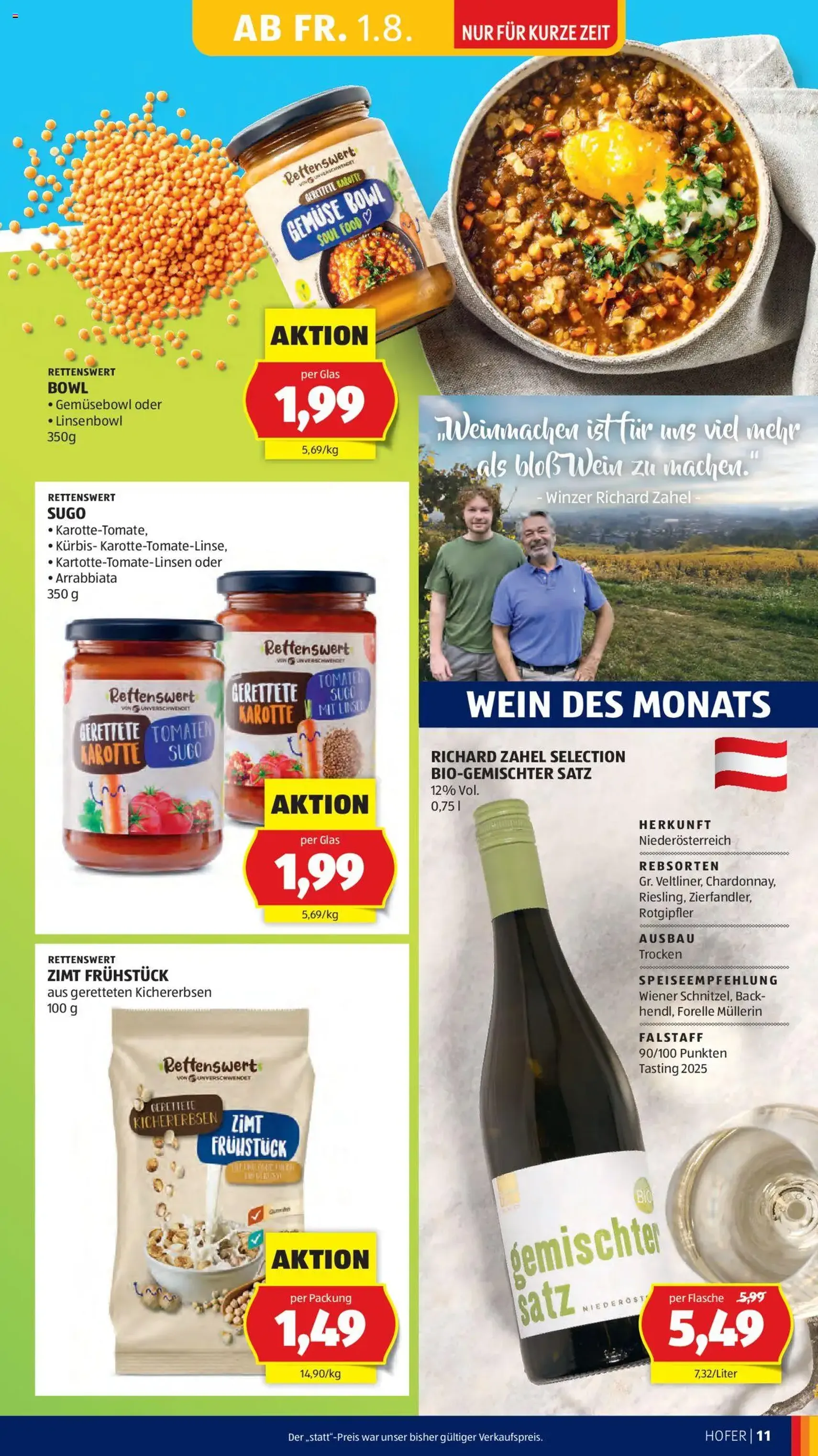 Hofer Flugblatt - Gültiger Prospekt ab 01.08.2025, Seite 13 von insgesamt 41 Hofer Flugblatt - Gültiger Prospekt ab 01.08.2025, Seite 13 von insgesamt 41
