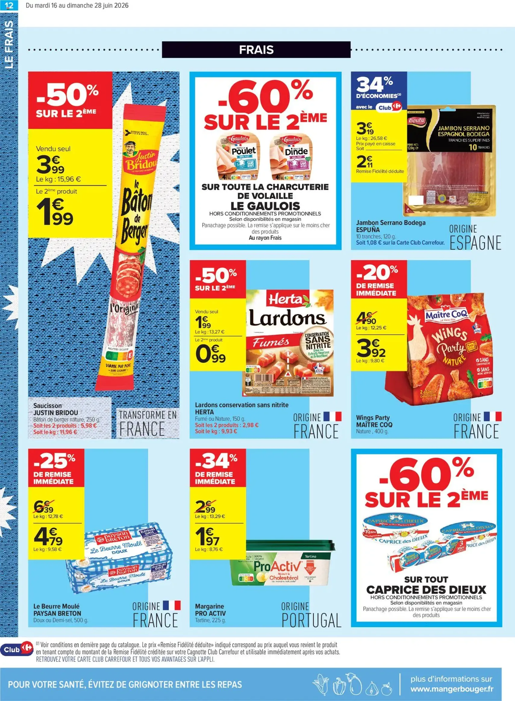 Carrefour contact Le mois des supporters - brochure valable à partir du 16/06/2026, page 12 sur 20