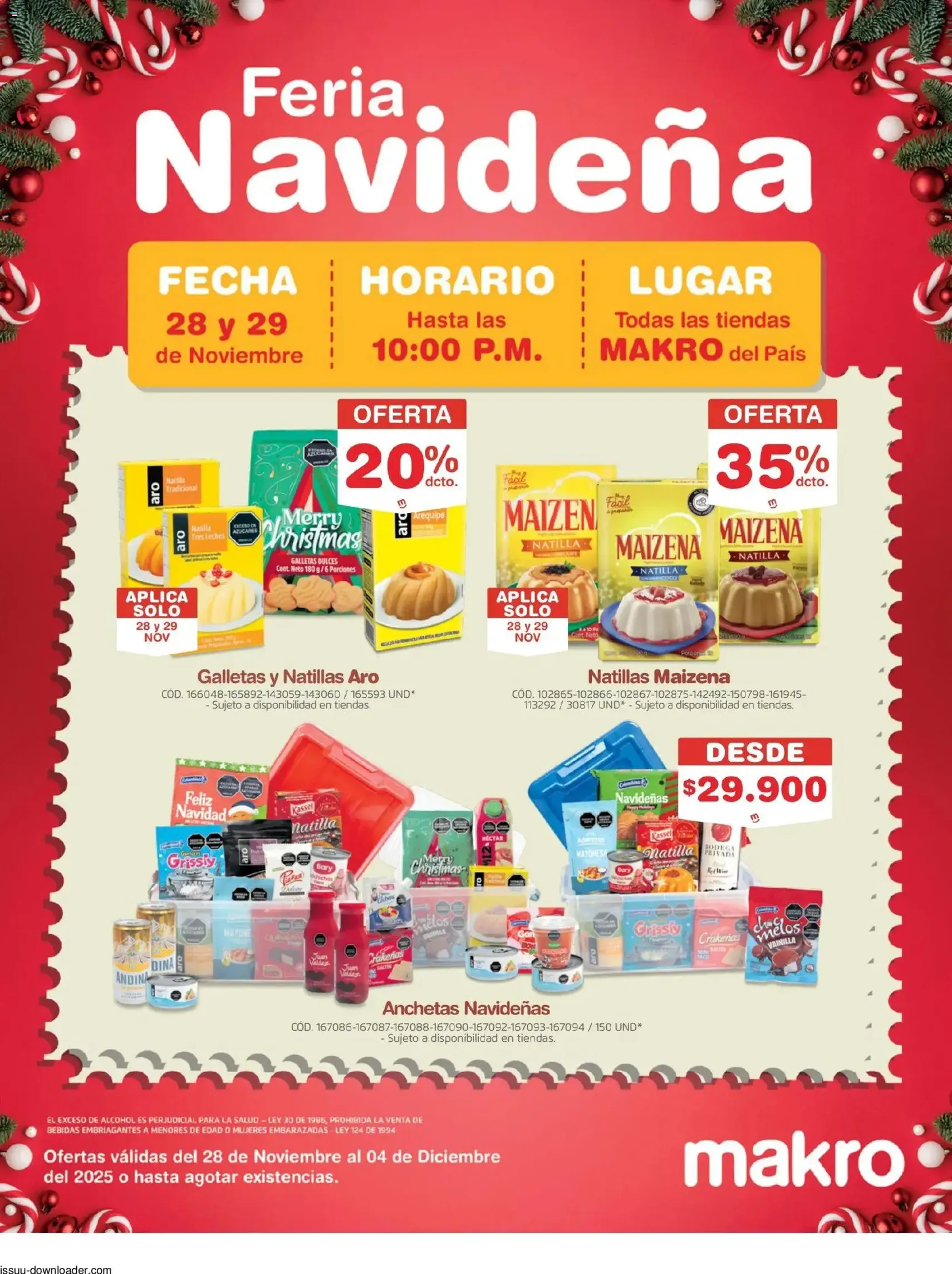 Makro - Feria Navideña - folleto válido desde 28/11/2025 página 1 de 3