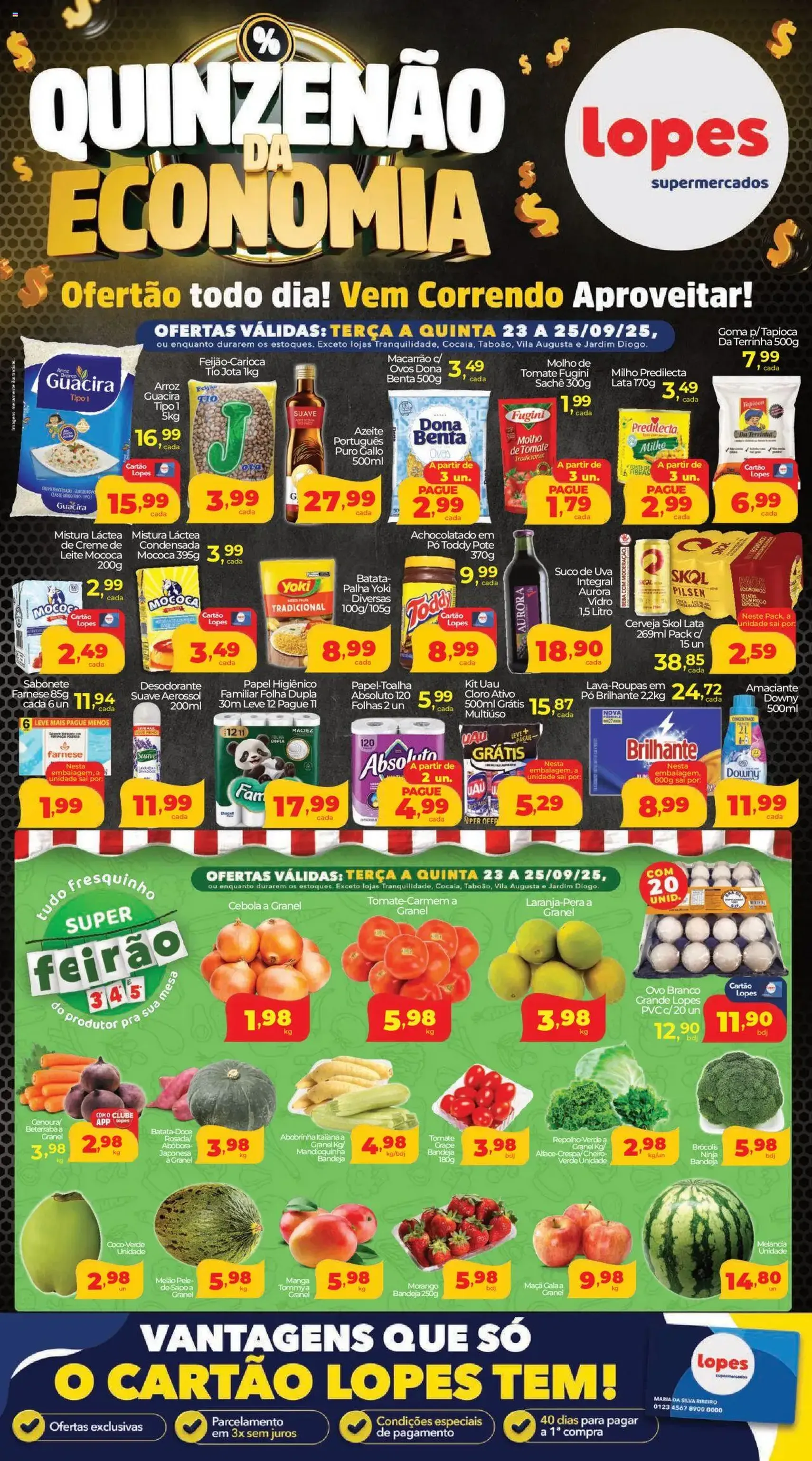 Lopes Supermercados - Ofertas da semana - folheto válido a partir de 23/09/2025 página 1 de 2