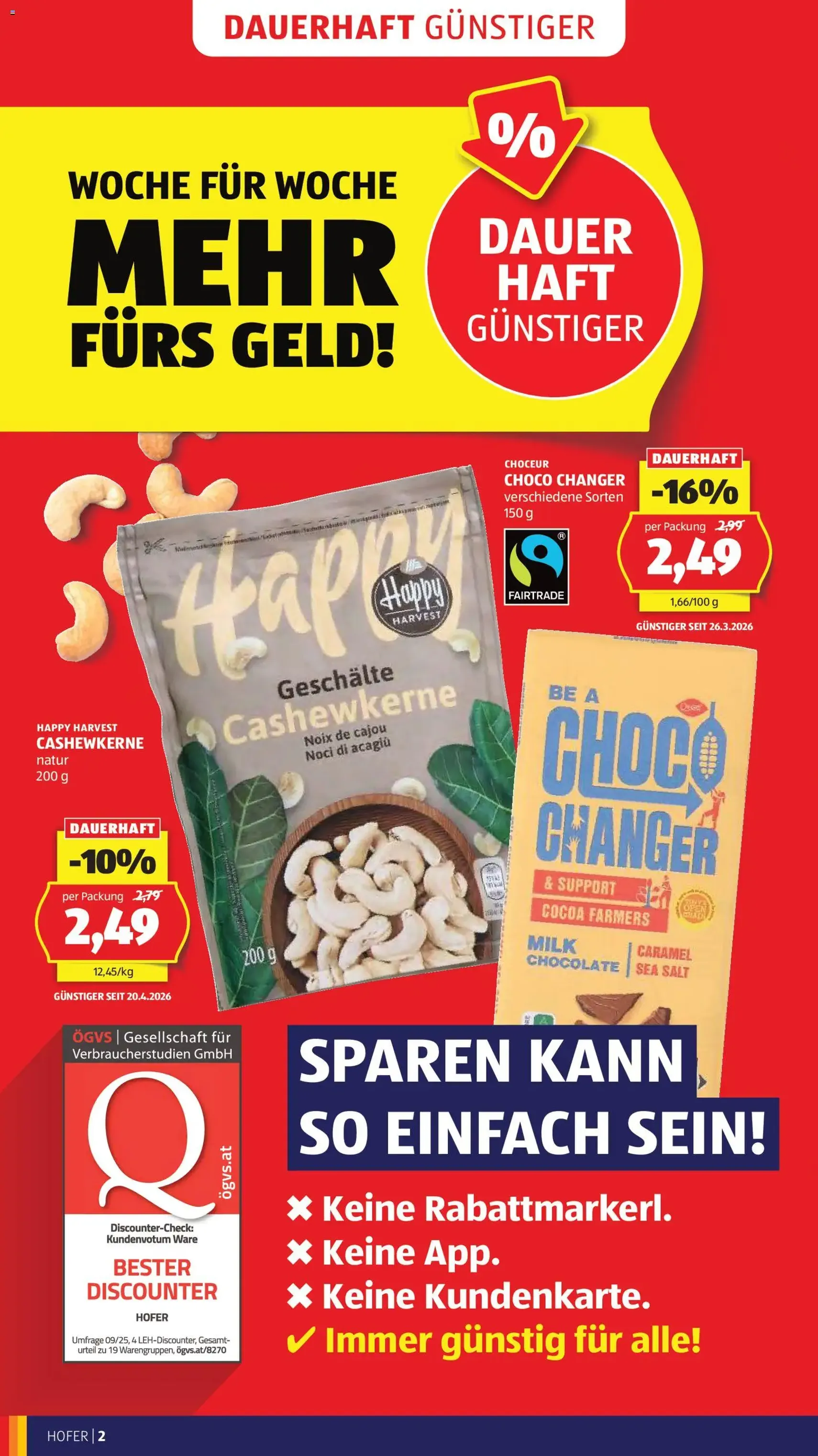 Hofer Flugblatt - Gültiger Prospekt ab 22.04.2026, Seite 4 von insgesamt 41