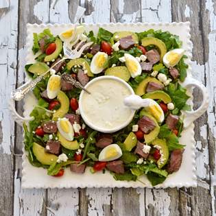 Fitness Eiersalat mit Steak” Rezeptvorschau