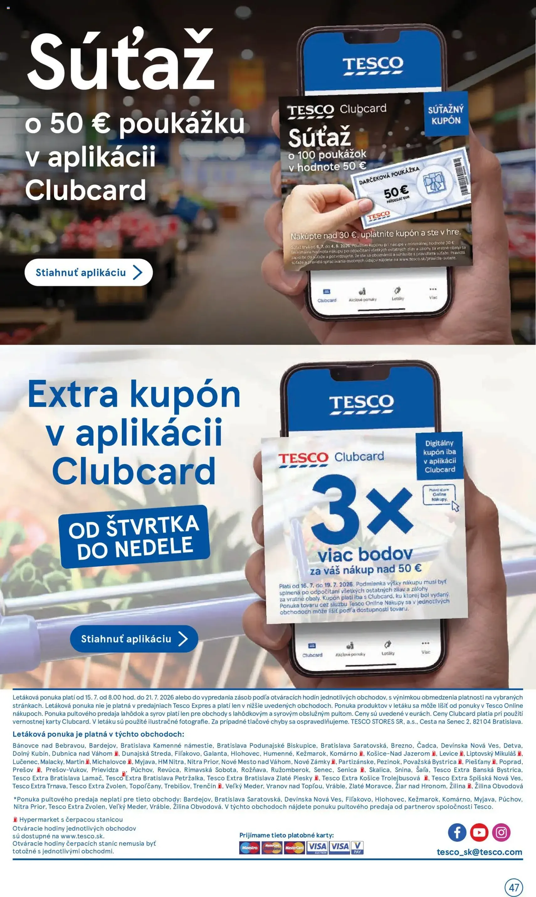 Tesco Hypermarket - leták - platný leták od 15.07.2026 strana 47 z 52