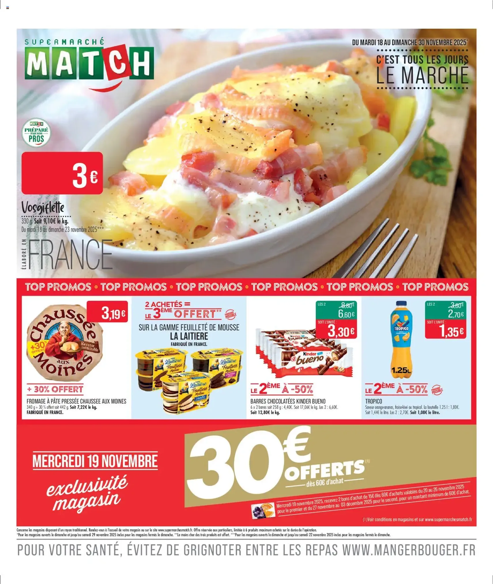 Match Supermarché catalogue - brochure valable à partir du 18/11/2025, page 1 sur 20