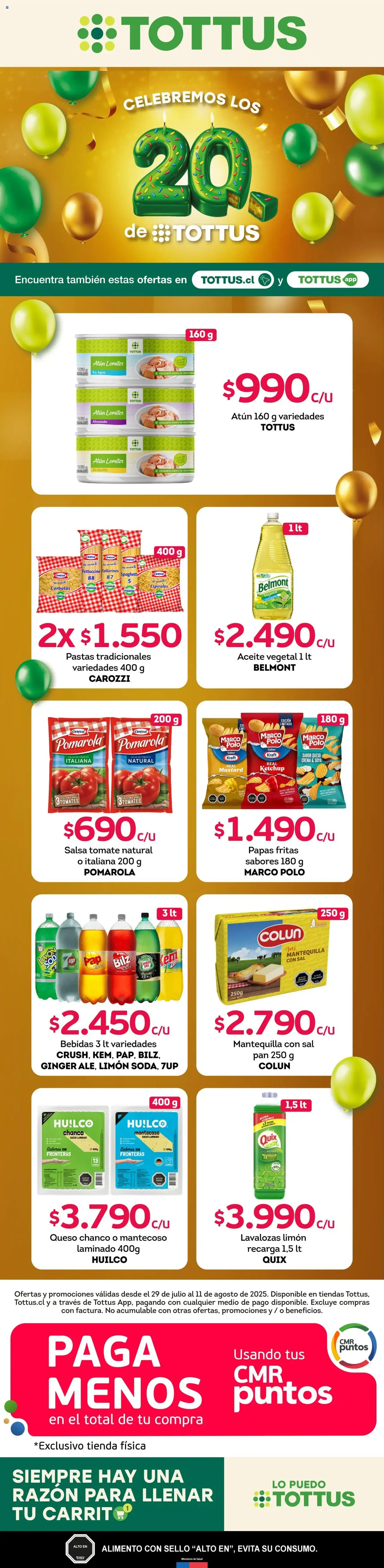 Tottus ofertas - folleto válido desde 28.07.2025 página 1 de 1