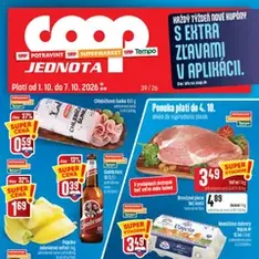 COOP Jednota leták - náhľad letáku platný od 01.10.2026