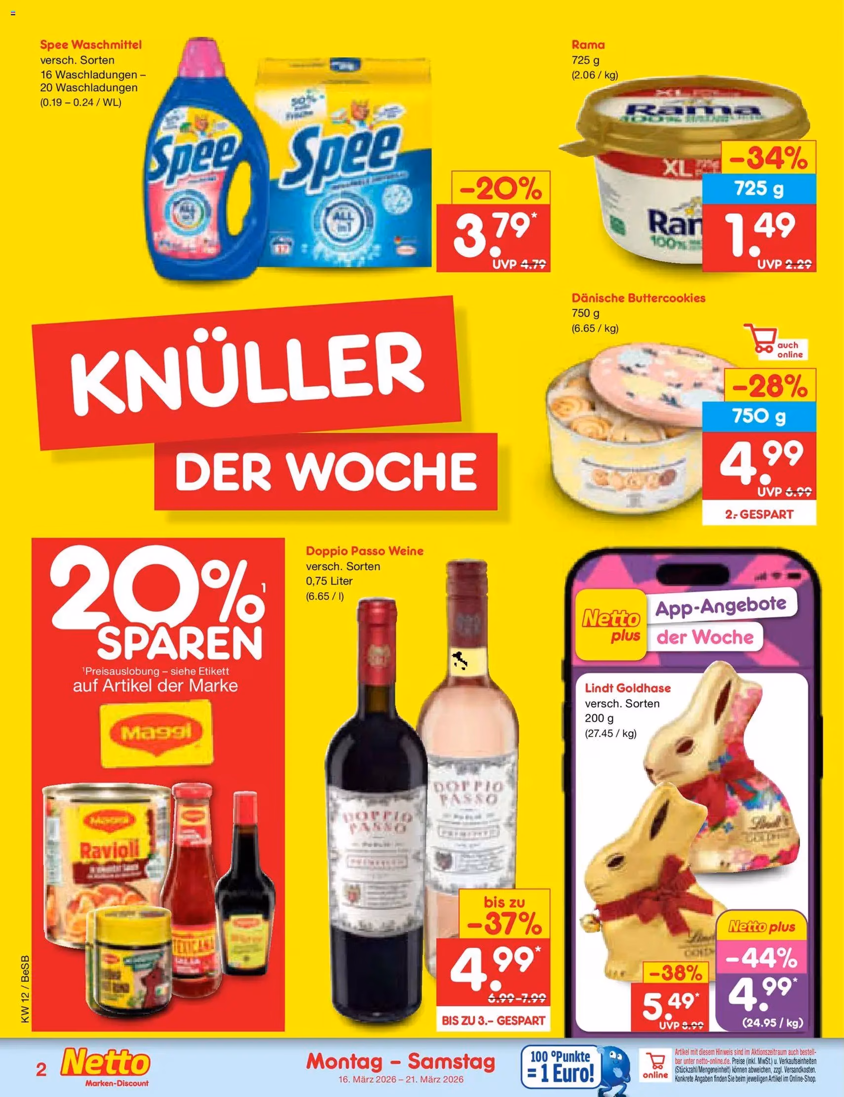 Netto Marken-Discount Prospekt - Gültiger Prospekt ab 16.03.2026, Seite 2 von insgesamt 64