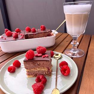 Schokoladen-Himbeer-Schnitte - Rezeptvorschau
