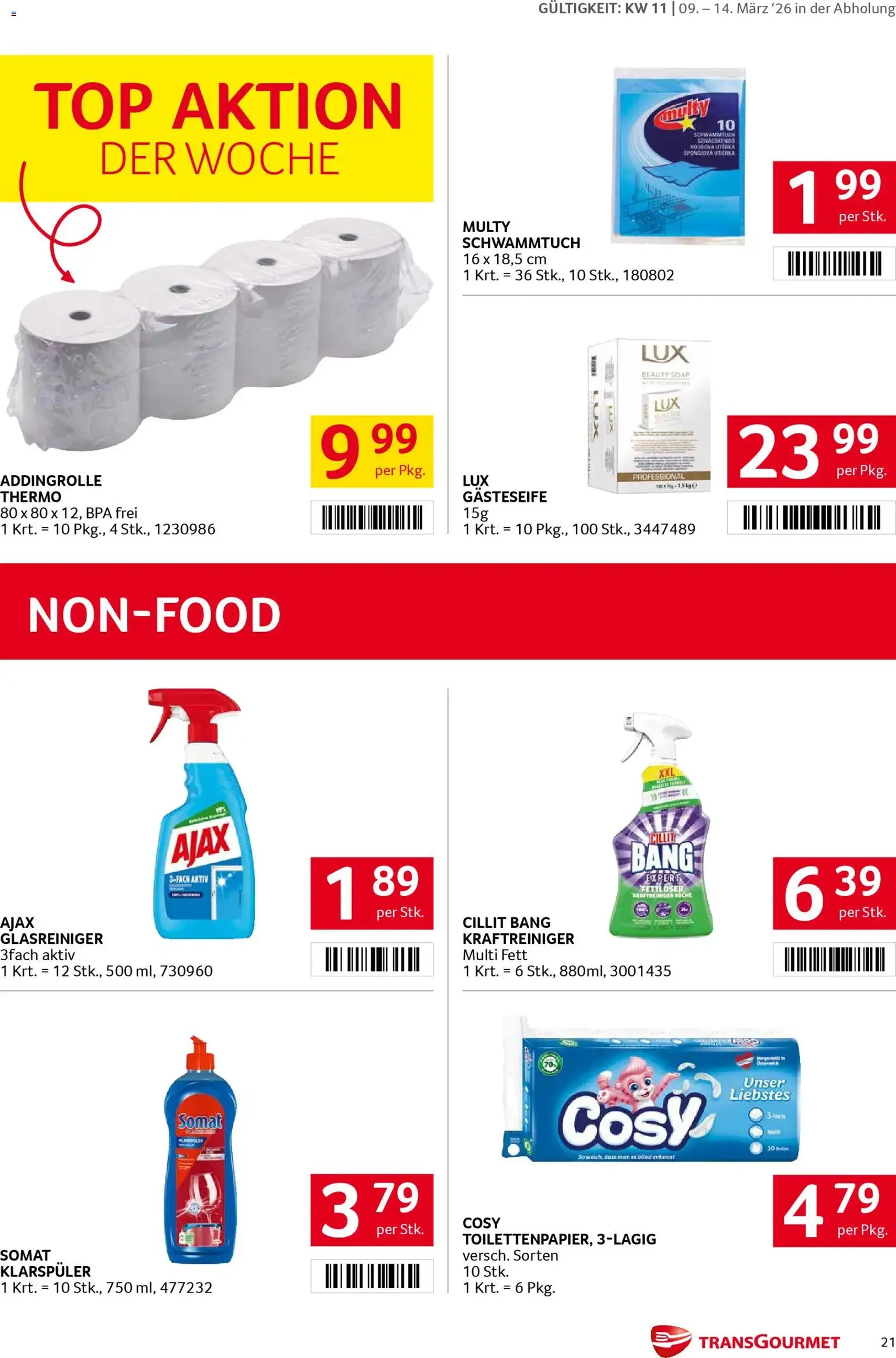 Transgourmet Flugblatt - Gültiger Prospekt ab 08.03.2026, Seite 21 von insgesamt 32