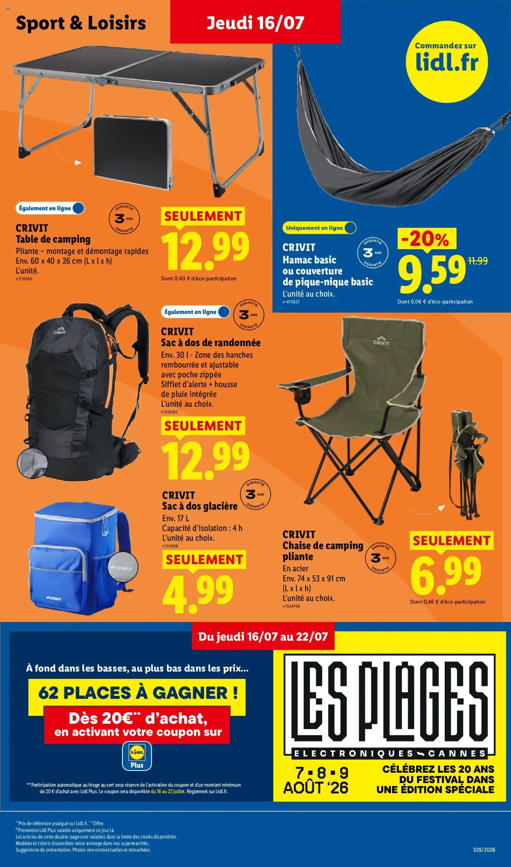 LIDL catalogue - brochure valable à partir du 16/07/2026, page 29 sur 61