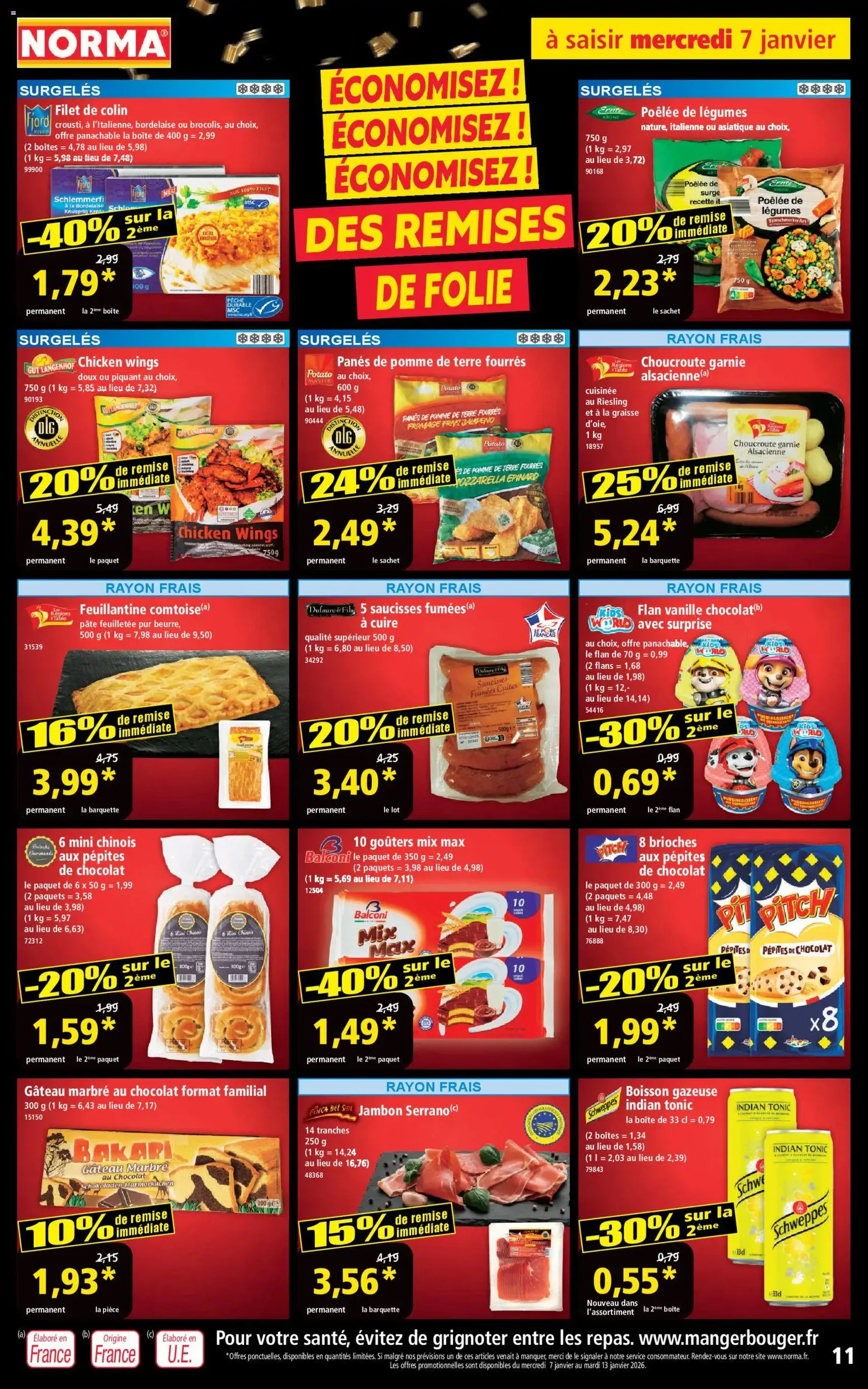 Norma catalogue - brochure valable à partir du 07/01/2025, page 11 sur 14