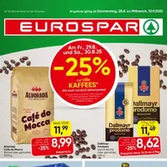 Eurospar Flugblatt - Prospekt Vorschau gültig ab 28.08.2025