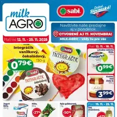 Milk Agro leták - náhľad letáku platný od 12.11.2025