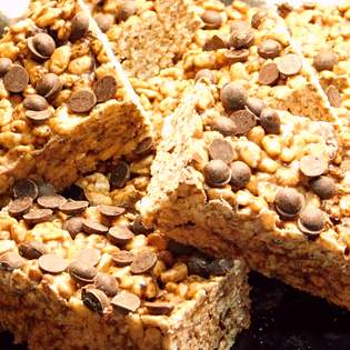 Recipe preview No-bake Chocolate Rice Bubble Slice