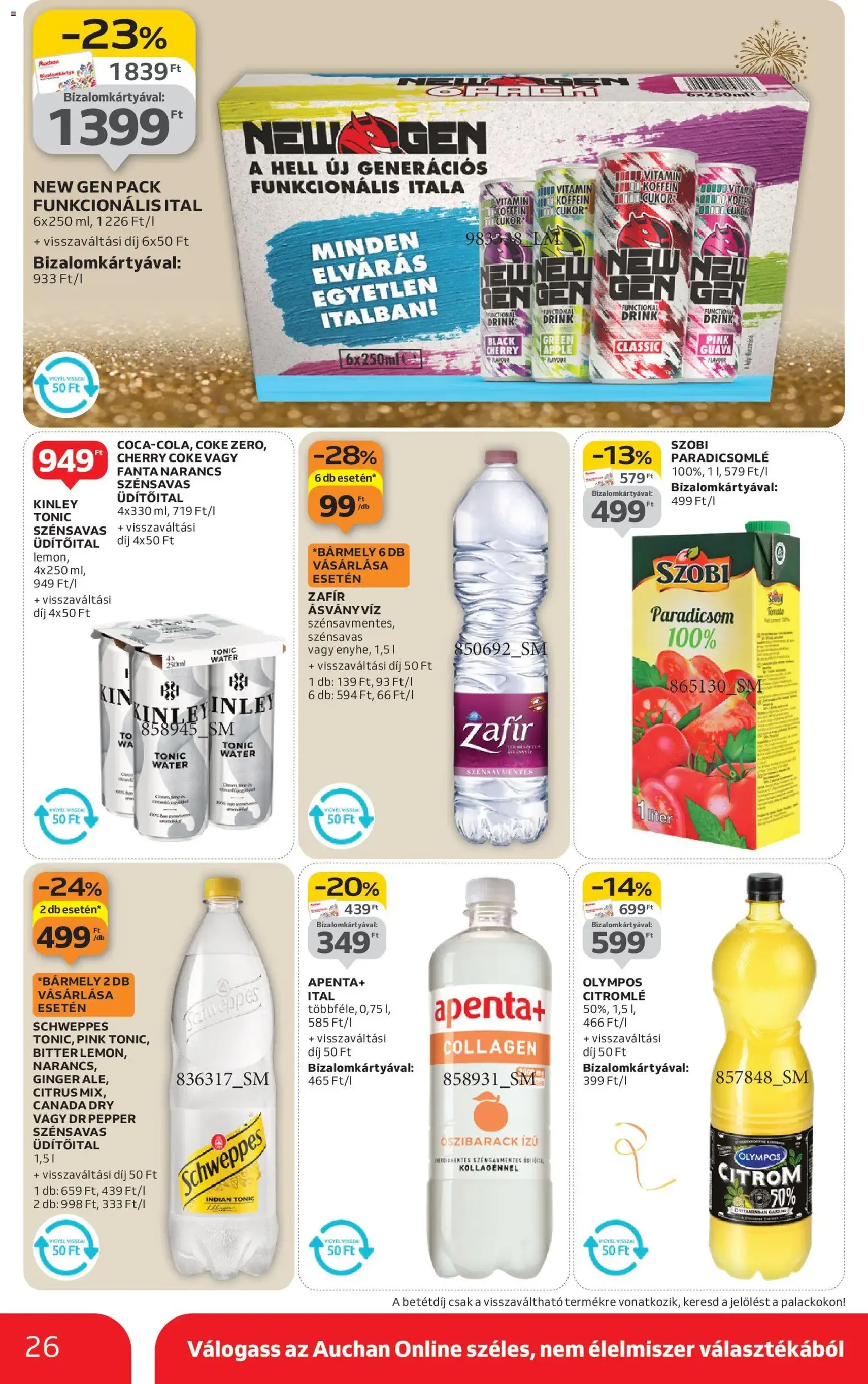 Auchan Akciós újság - 2025.12.27. érvényes szórólap 26 oldal 36 oldalból