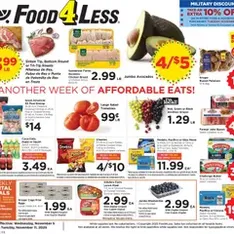 Food 4 Less Weekly Ad - Flyer preview valid from 11/05/2025