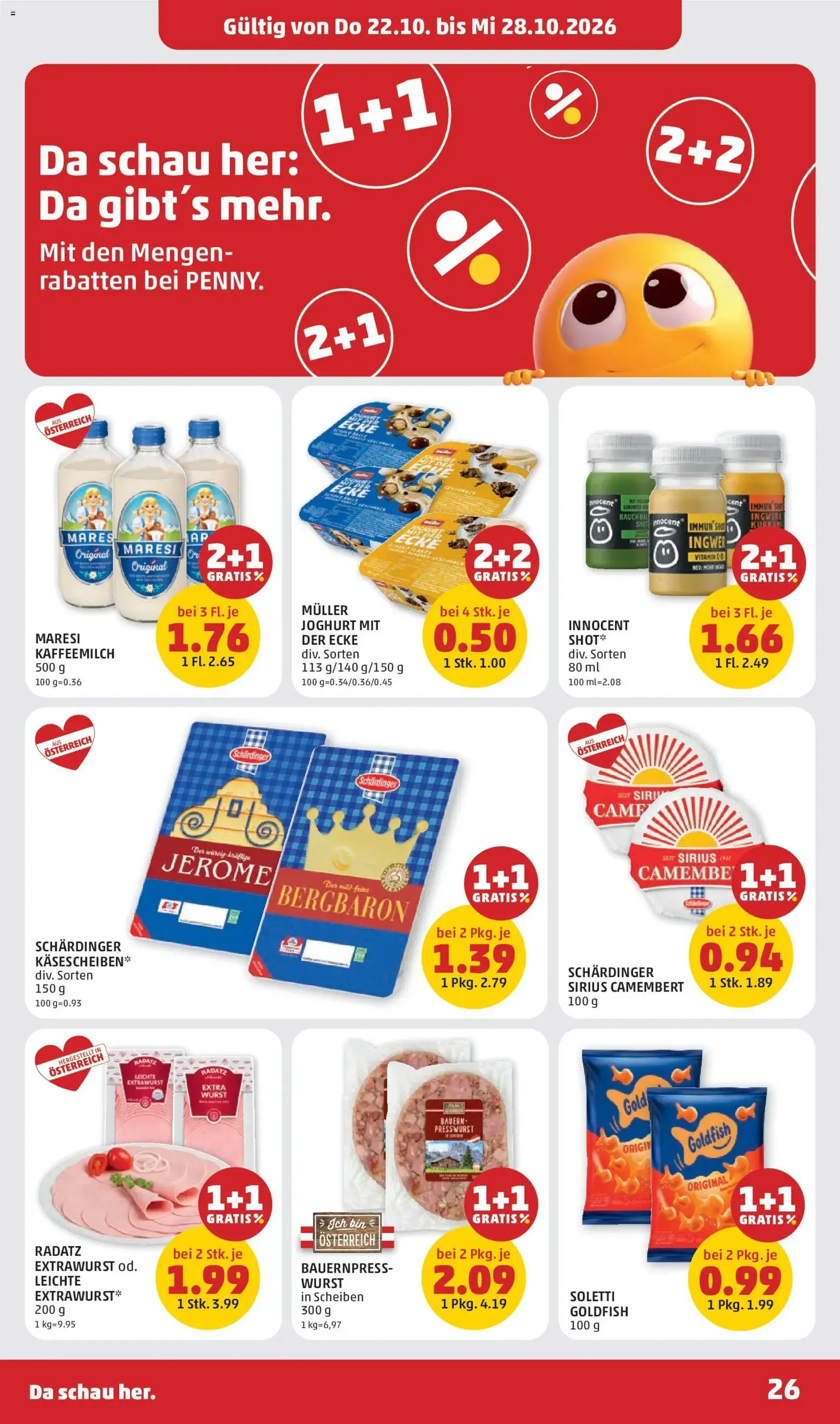 Penny Markt Flugblatt - Gültiger Prospekt ab 22.10.2026, Seite 26 von insgesamt 32