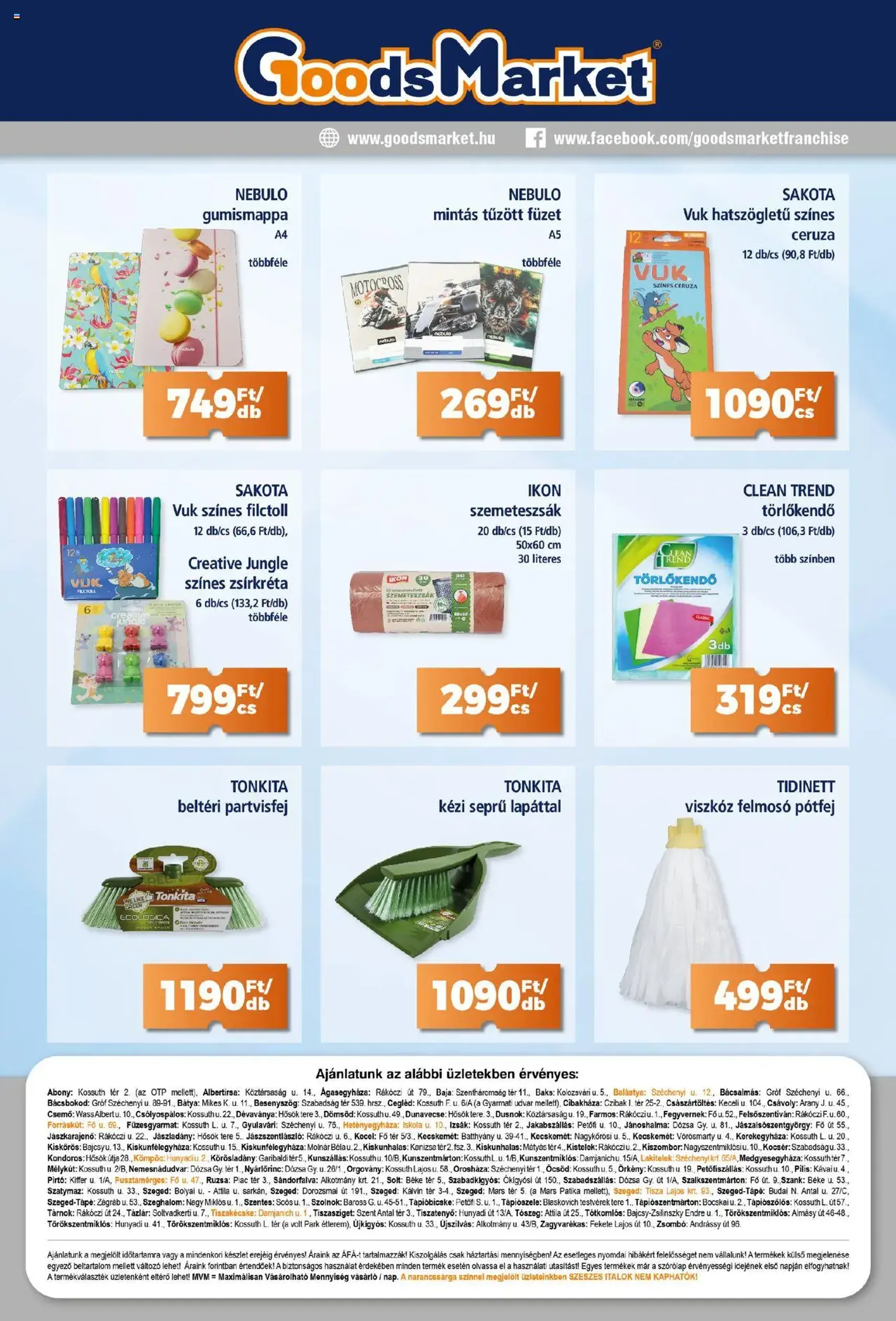 Goods Market Akciós újság - 2025.08.07. érvényes szórólap 10 oldal 12 oldalból Goods Market Akciós újság - 2025.08.07. érvényes szórólap 10 oldal 12 oldalból