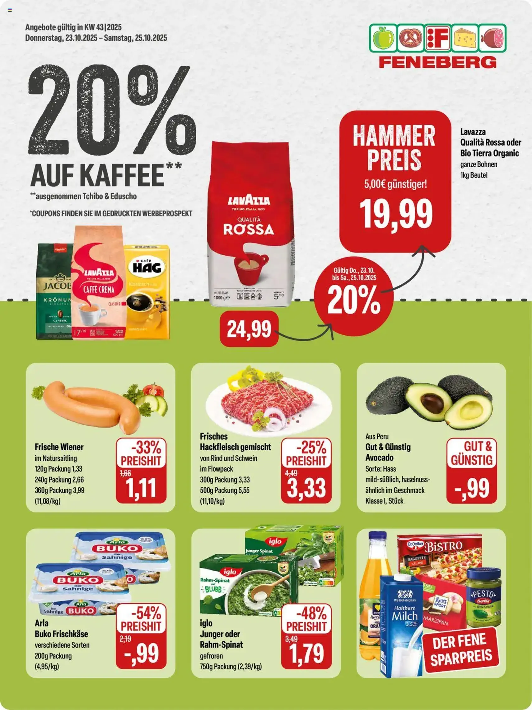 Feneberg Angebote - Gültiger Prospekt ab 23.10.2025, Seite 1 von insgesamt 20 Feneberg Angebote - Gültiger Prospekt ab 23.10.2025, Seite 1 von insgesamt 20