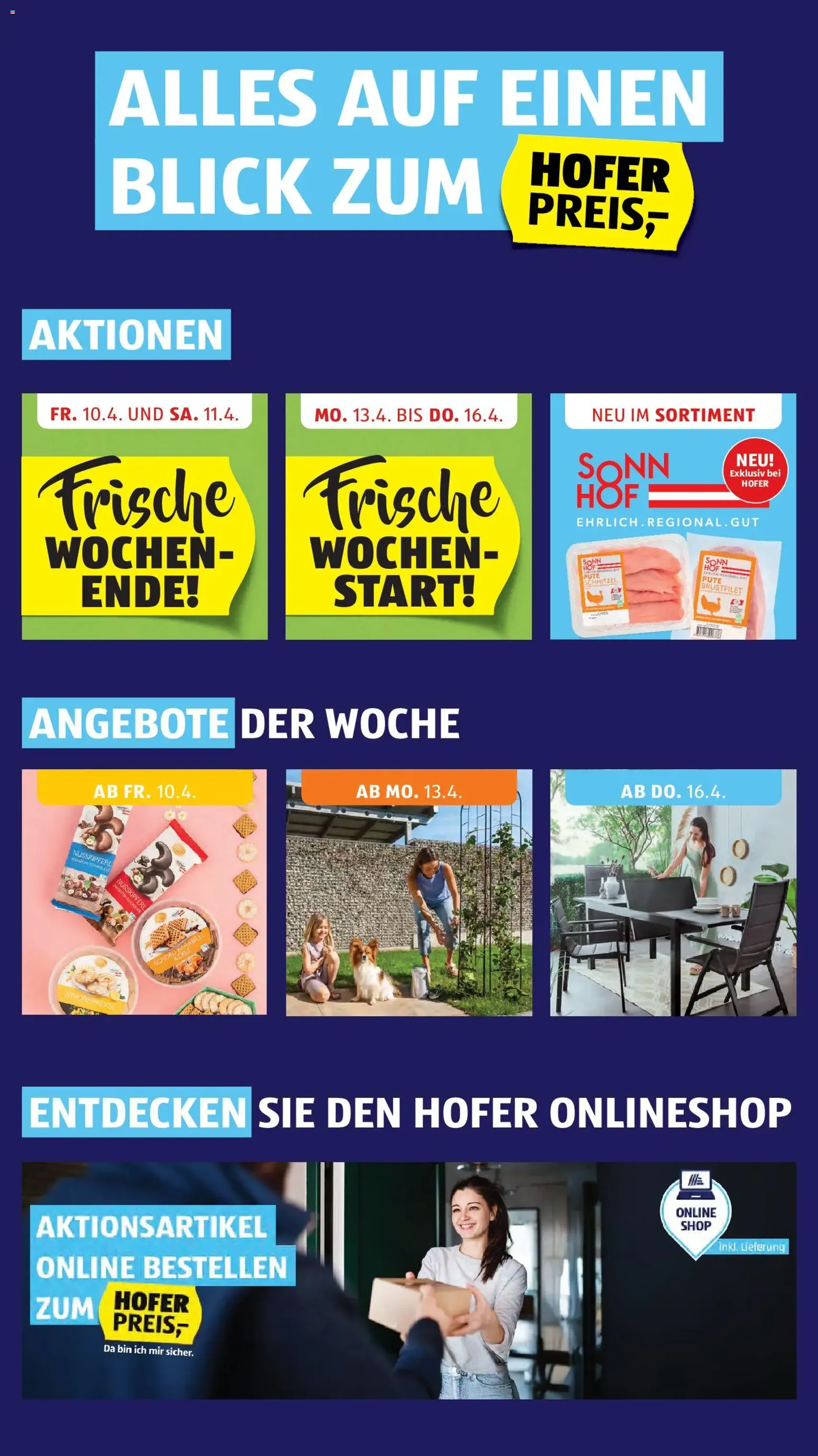 Hofer Flugblatt - Gültiger Prospekt ab 08.04.2026, Seite 2 von insgesamt 37