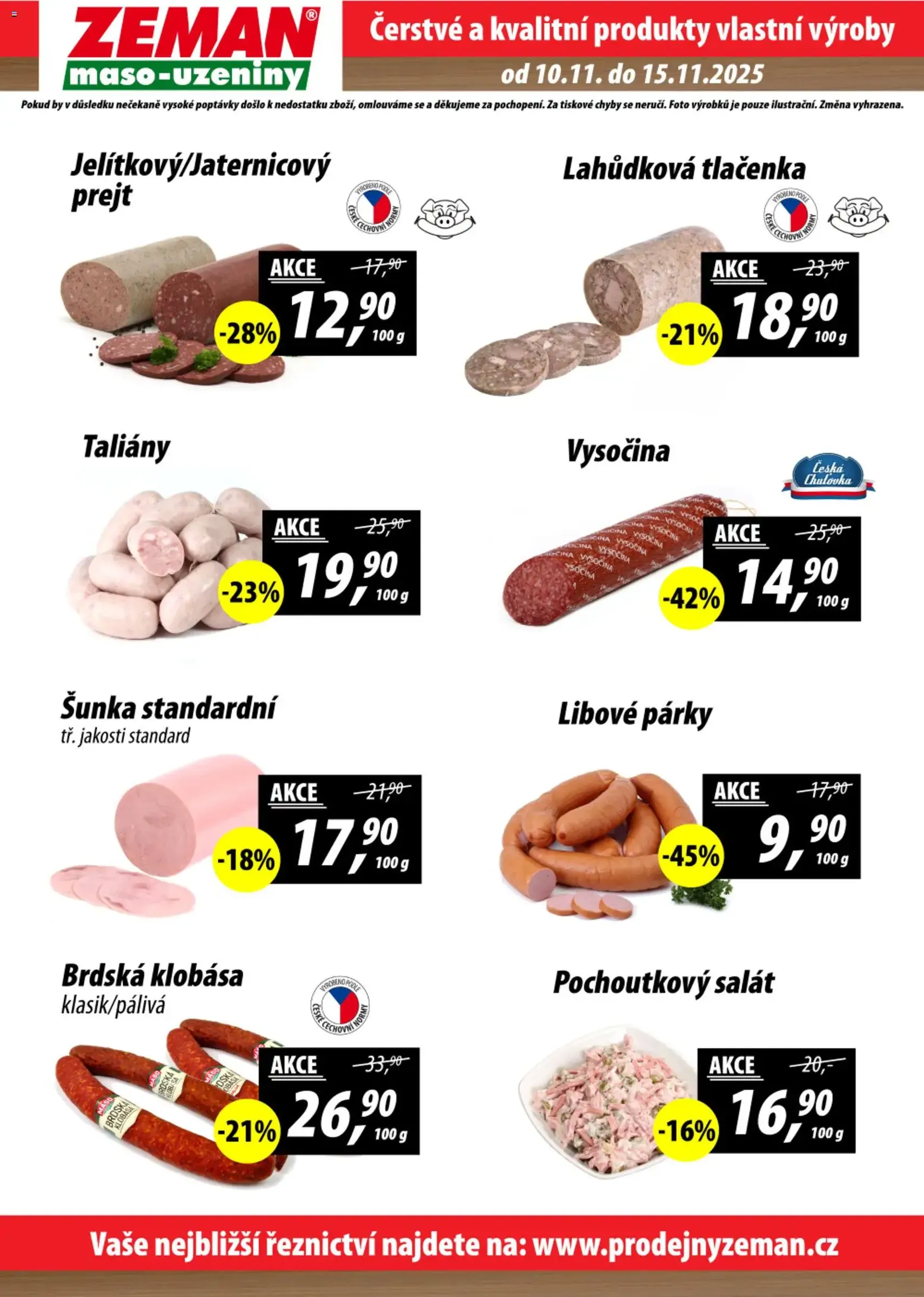 Prodejny Zeman leták - platný leták od 10.11.2025 strana 2 z 2