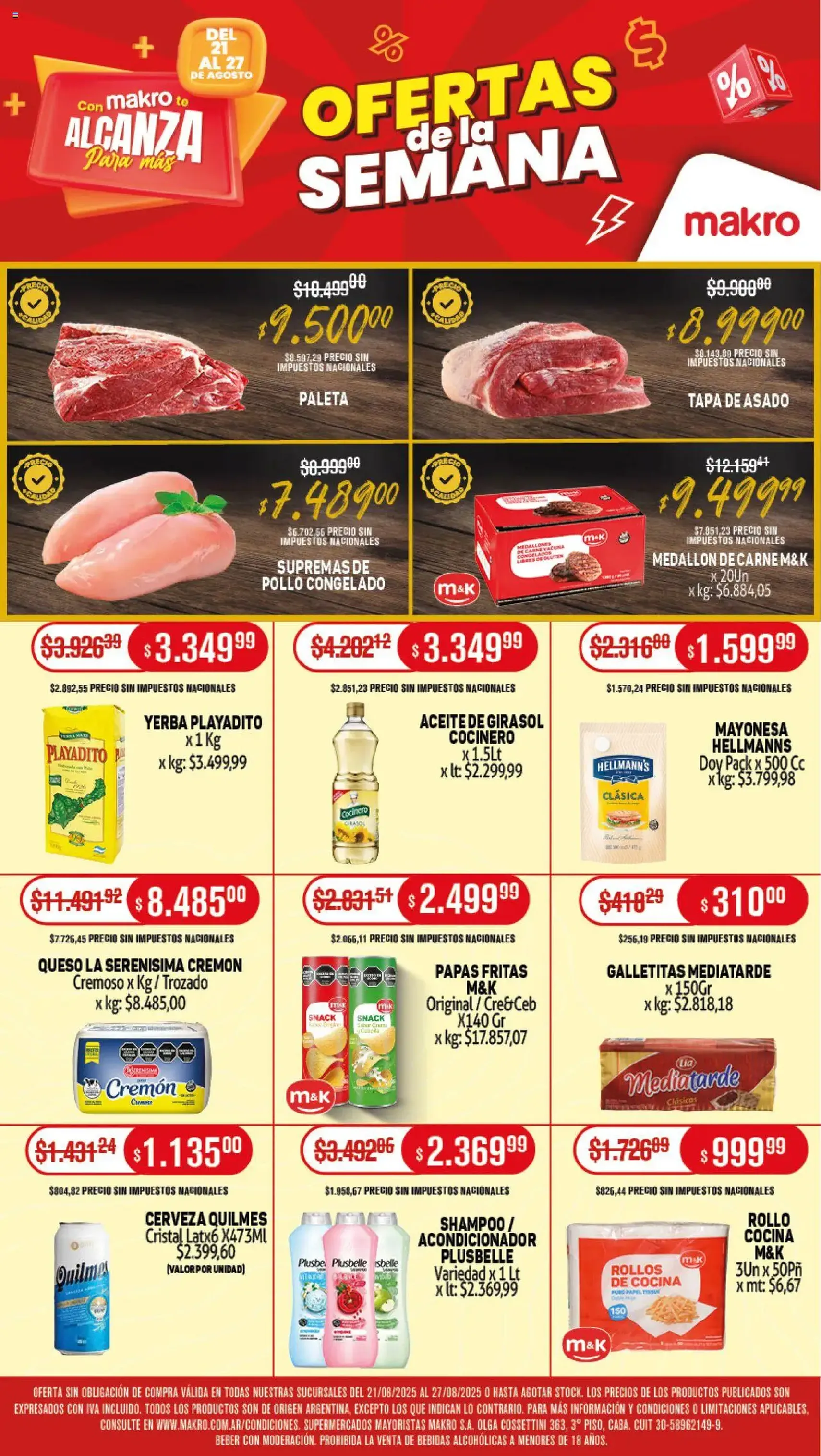 Makro ofertas - folleto válido desde 21/08/2025 página 1 de 20 Makro ofertas - folleto válido desde 21/08/2025 página 1 de 20