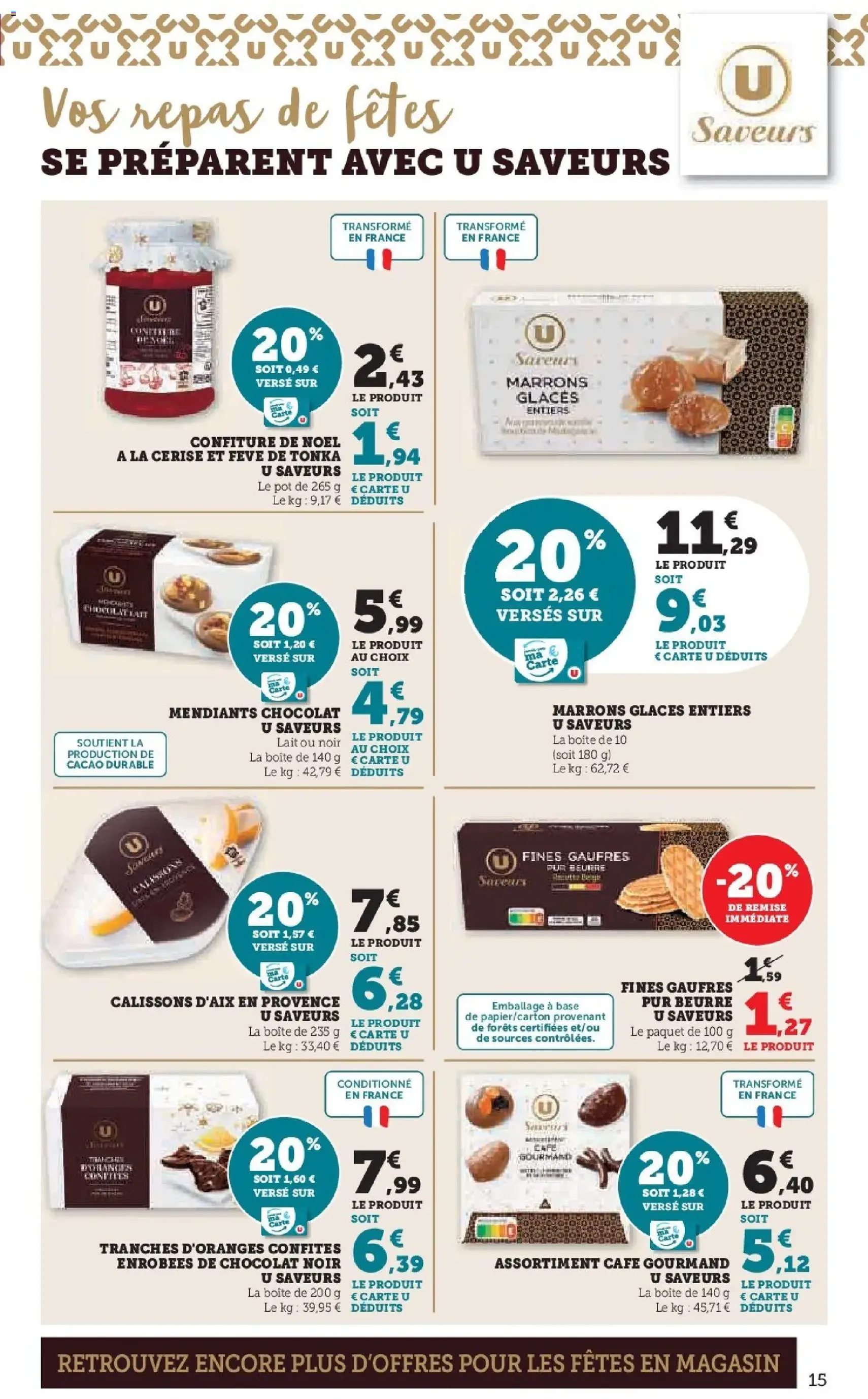 Super U - Les prix bas de la semaine - brochure valable à partir du 02/12/2025, page 15 sur 40