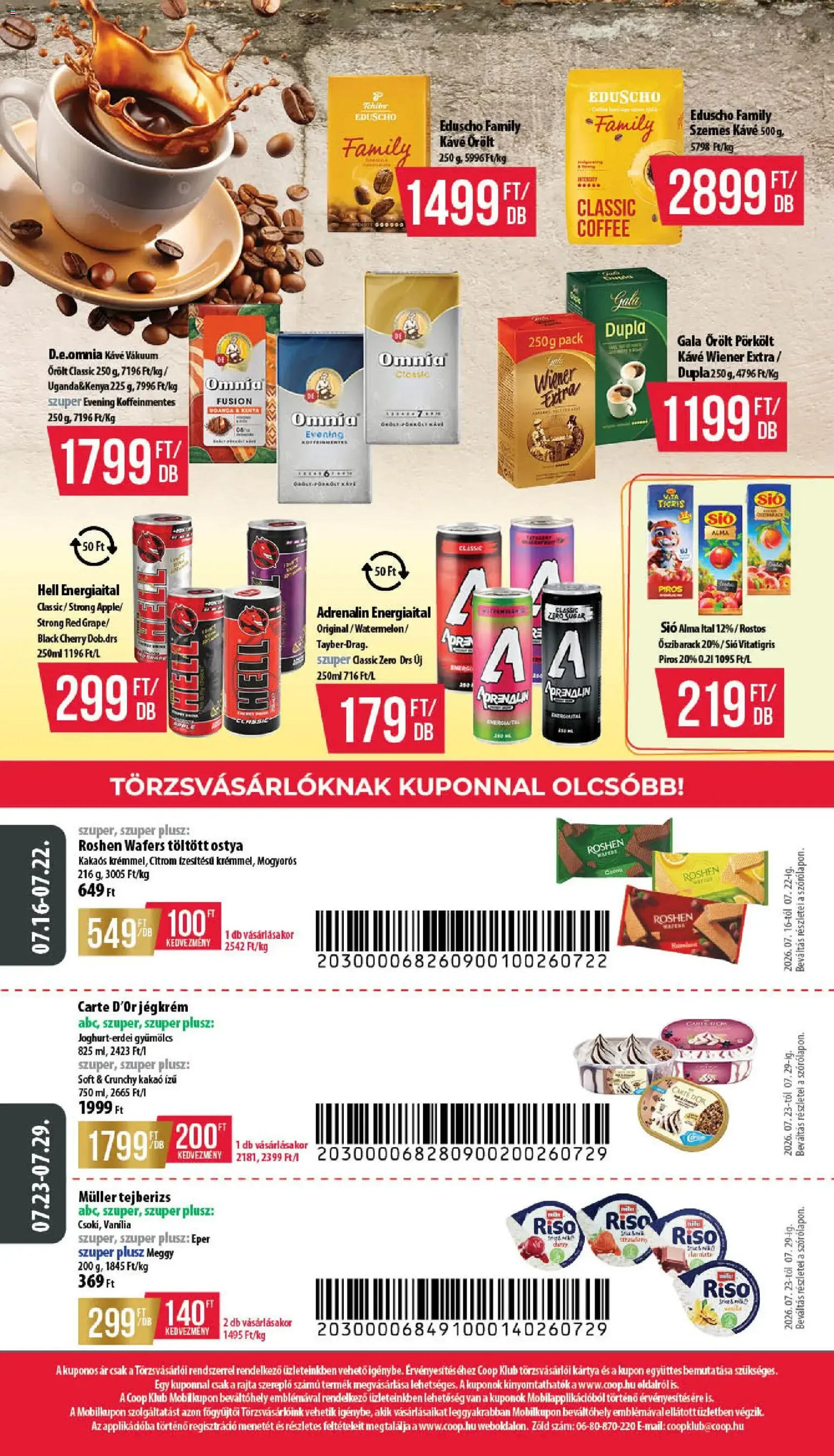 COOP akciós újság - 2026.07.16. érvényes szórólap 12 oldal 12 oldalból