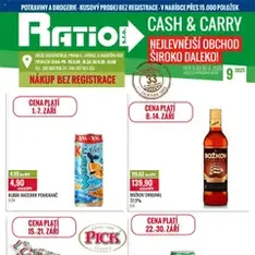 Ratio leták - náhled letáku platný od 01.09.2025