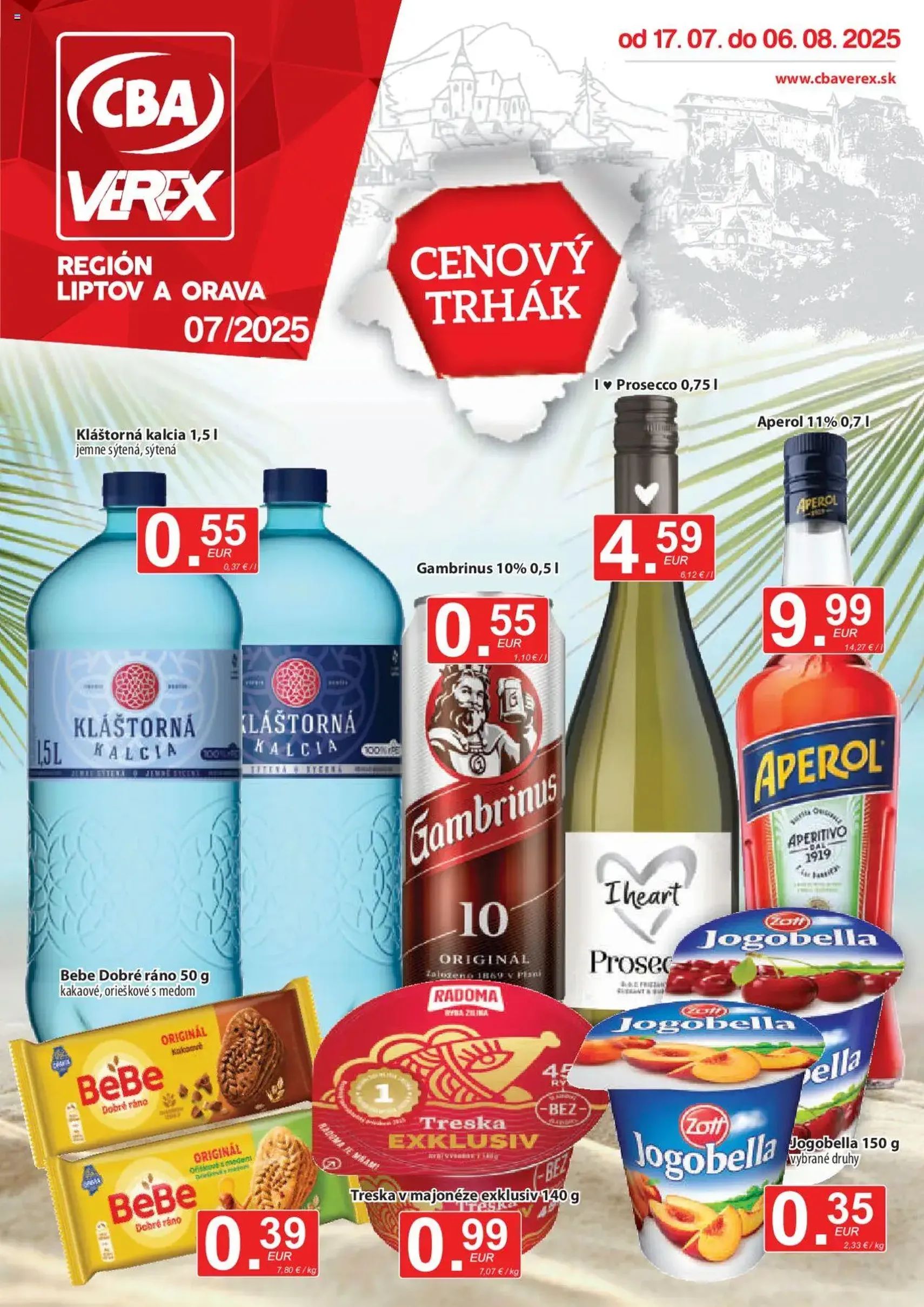 CBA Verex leták - platný leták od 17.07.2025 strana 1 z 12 CBA Verex leták - platný leták od 17.07.2025 strana 1 z 12