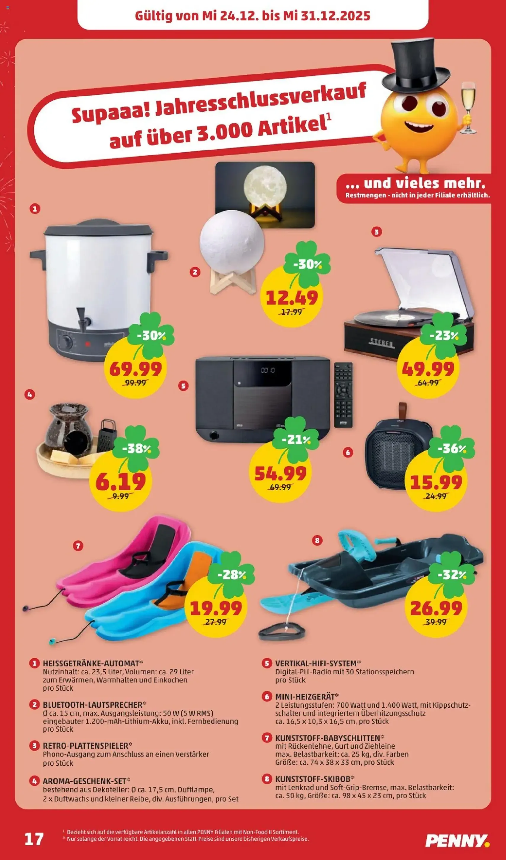Penny Markt Flugblatt - Gültiger Prospekt ab 24.12.2025, Seite 17 von insgesamt 24